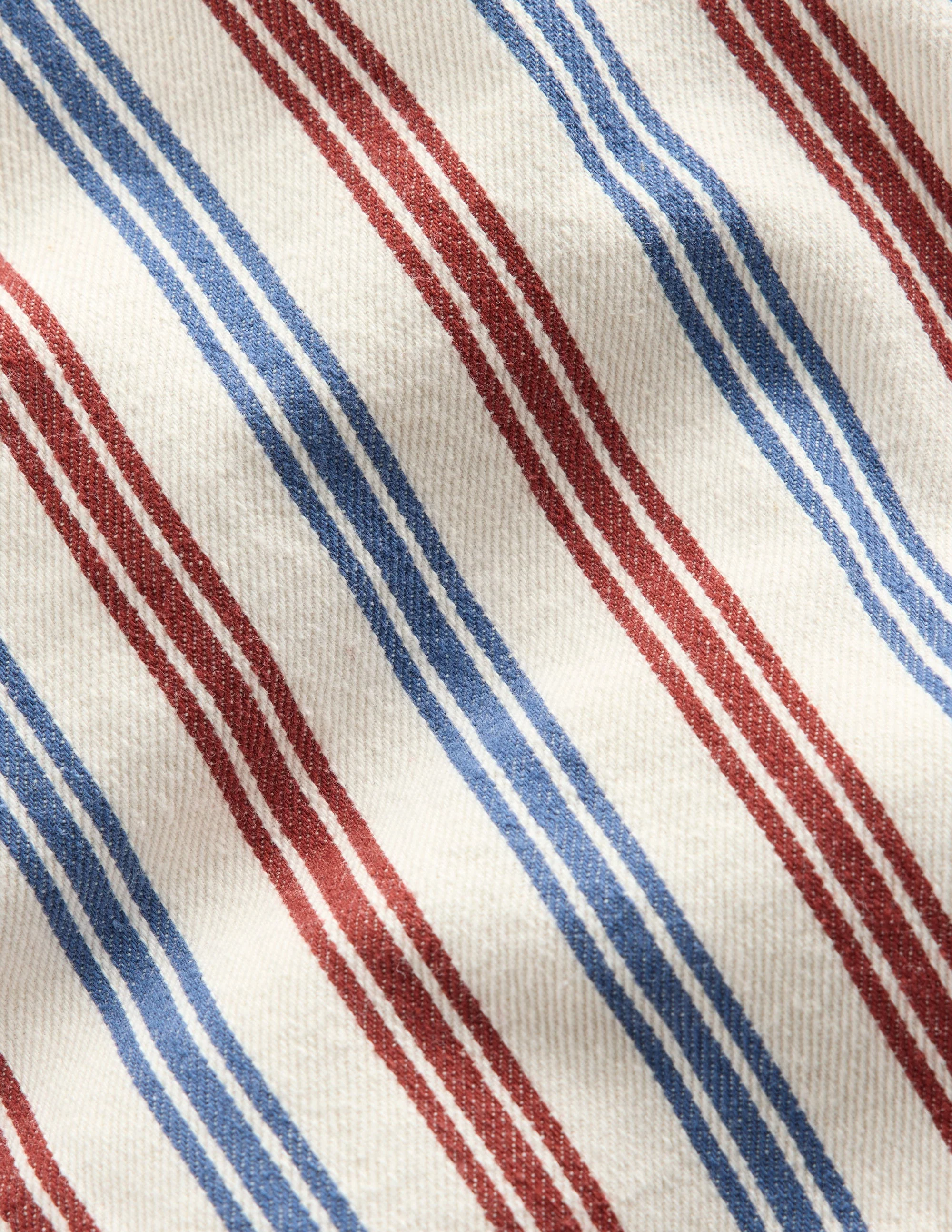 Relaxed Straight Jeans-Blue and Red Stripe - Image 3