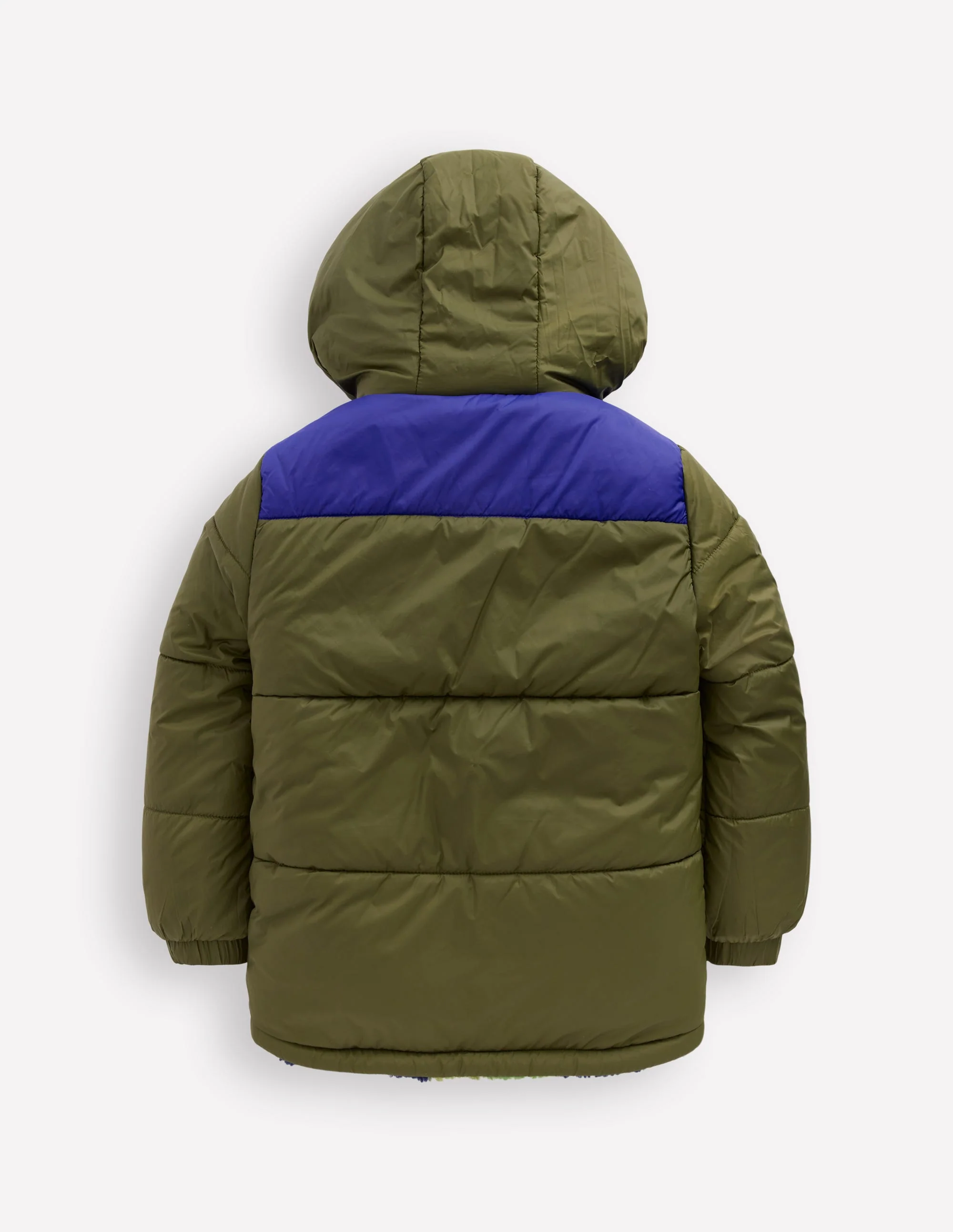 Reversible Cosy Borg Jacket-Green Camo - Image 2