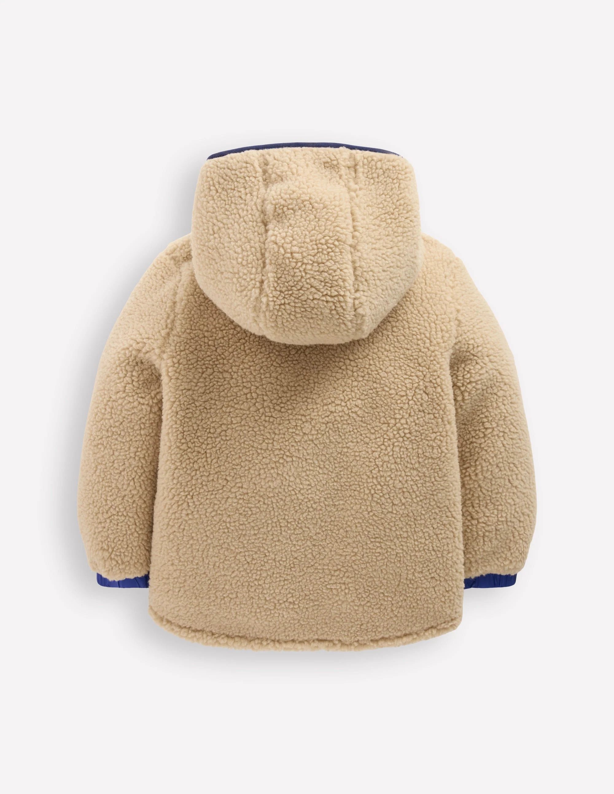 Reversible Cosy Borg Jacket-Mazarine Blue - Image 2