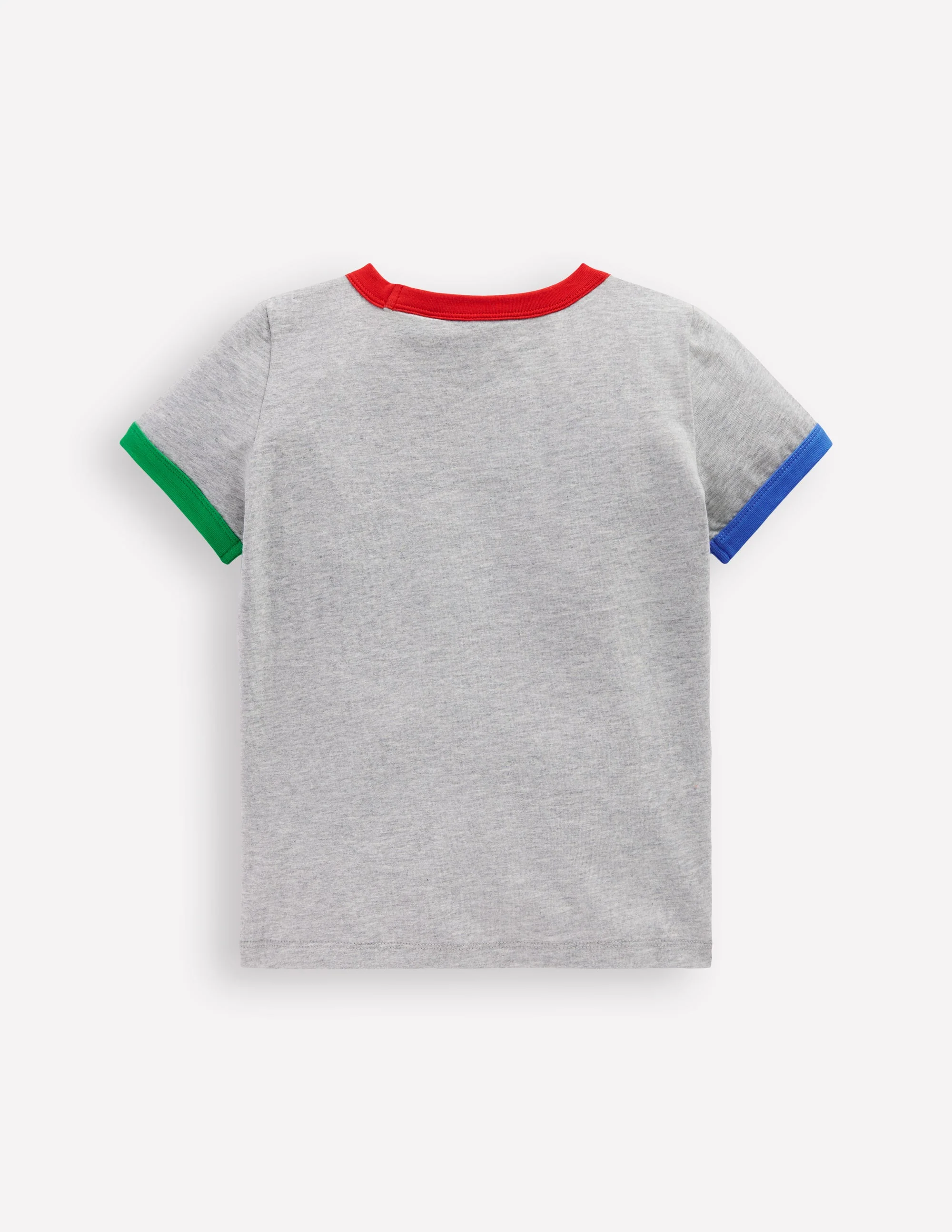 Ringer T-Shirt-Grey Marl - Image 2
