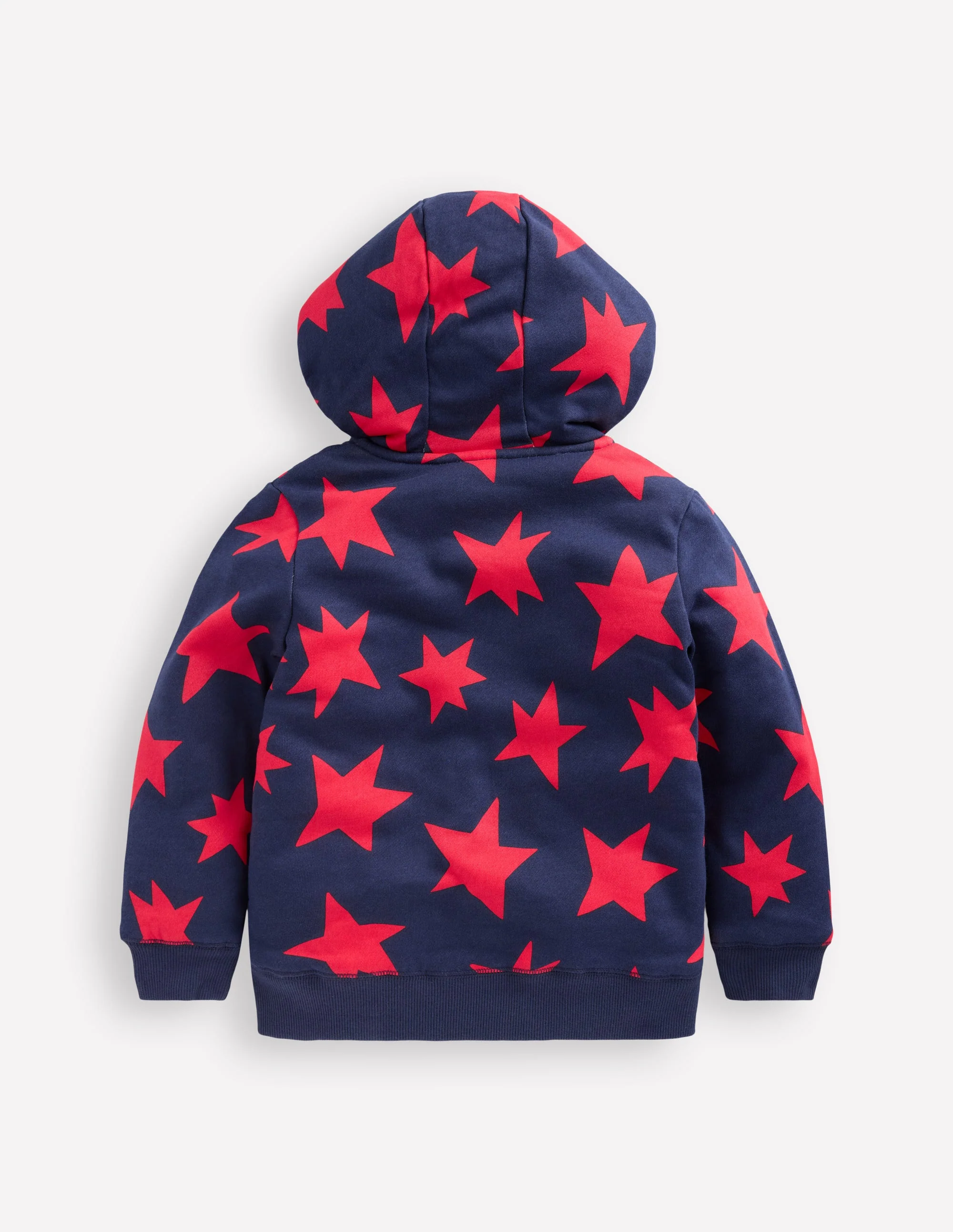 Shaggy-Lined Hoodie-Navy star - Image 2