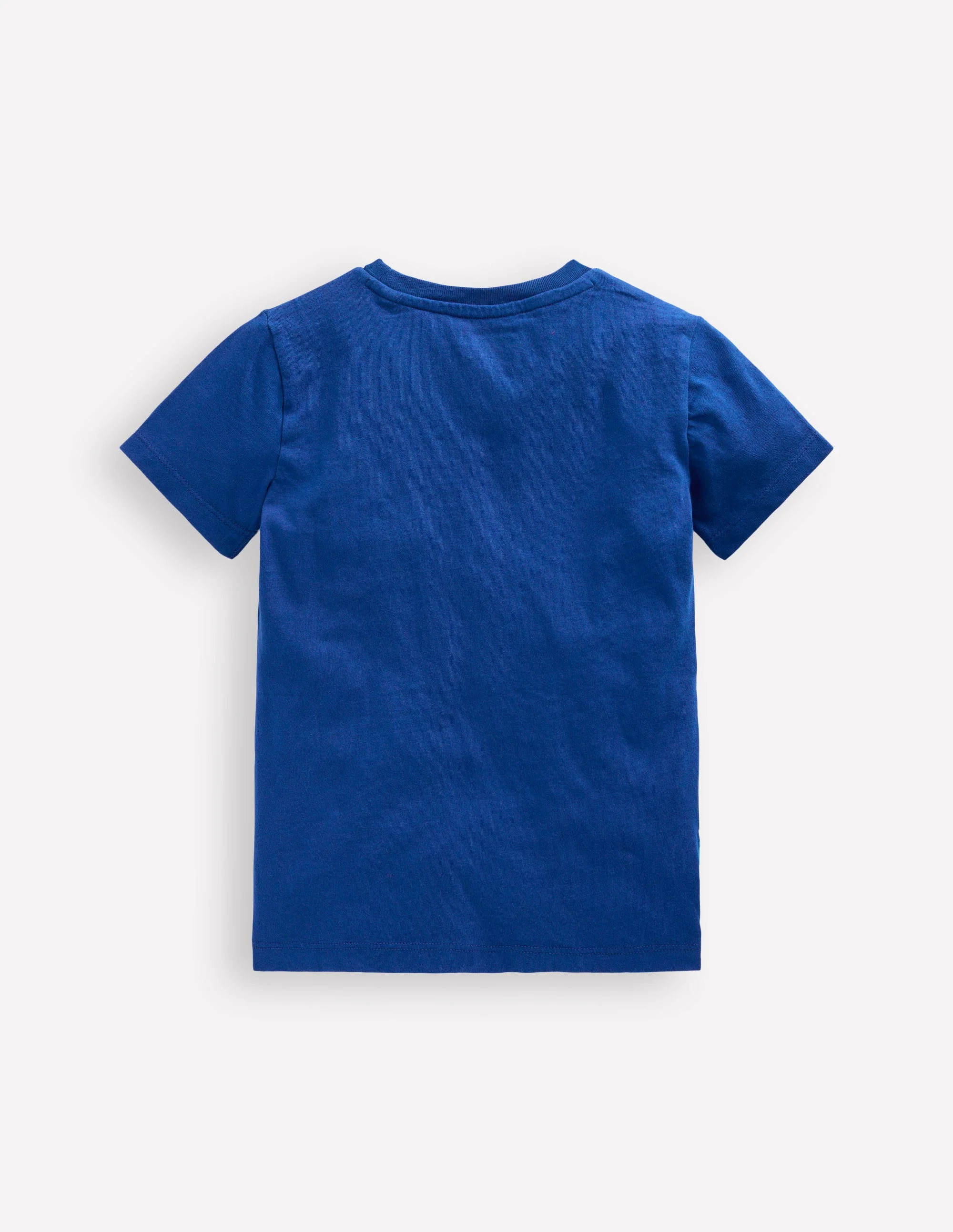 Short Sleeve Appliqué T-shirt-Dino Space - Image 2