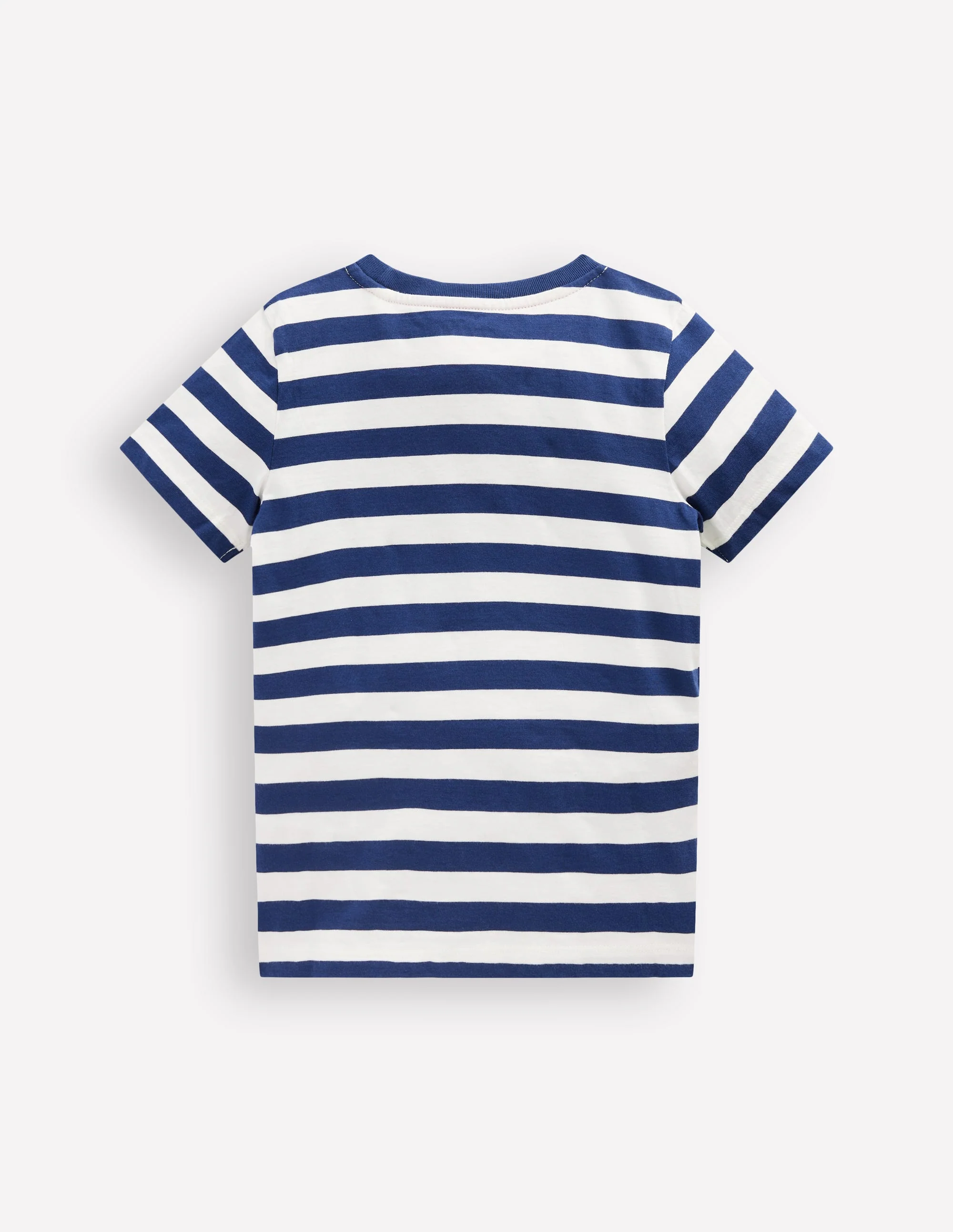 Short Sleeve Appliqué T-shirt-Prehistoric Animals Applique - Image 2