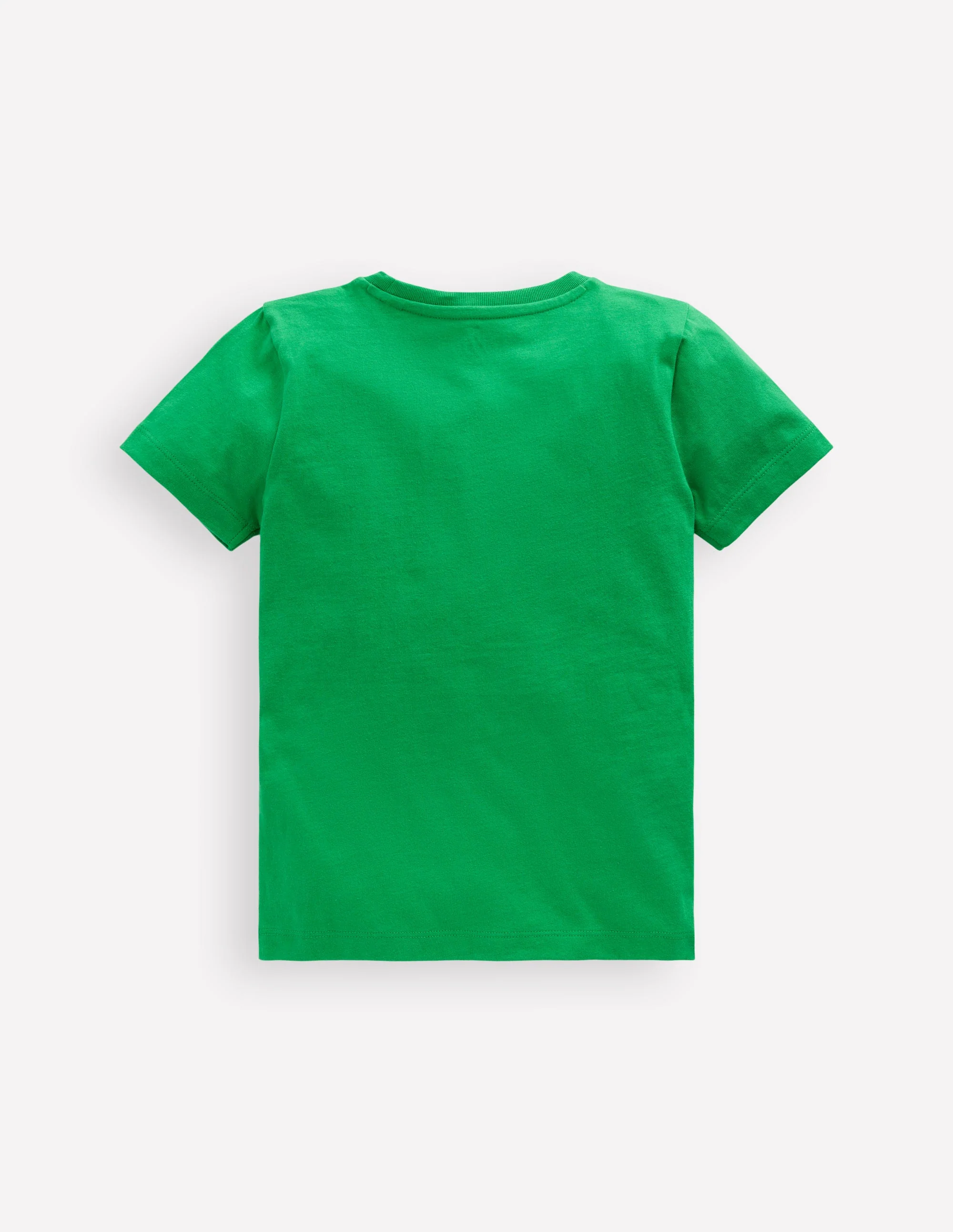 Short Sleeve Appliqué T-shirt-Sapling Green Guinea-Pig - Image 2