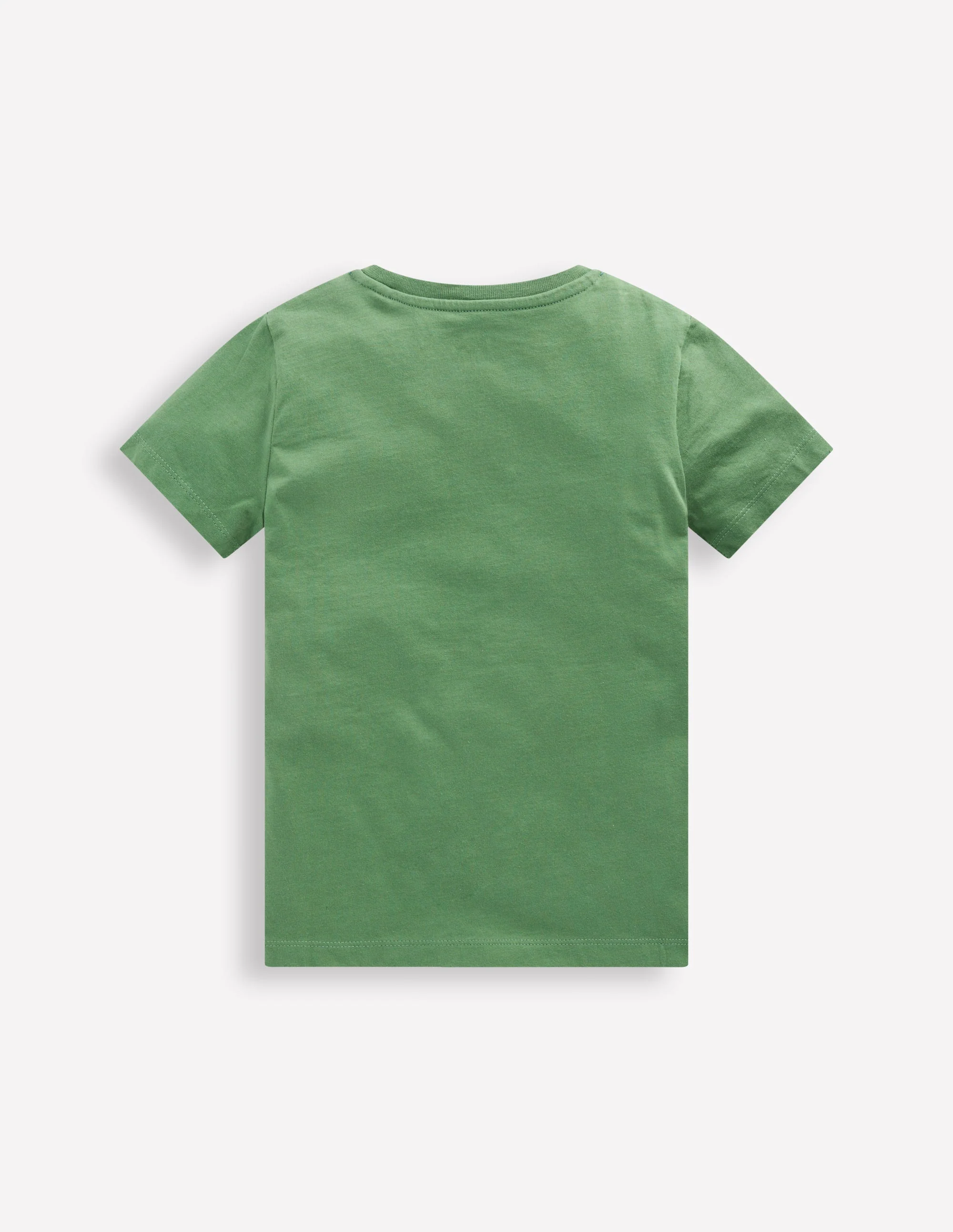 Short Sleeve Appliqué T-shirt-Willow Green Race Car - Image 2