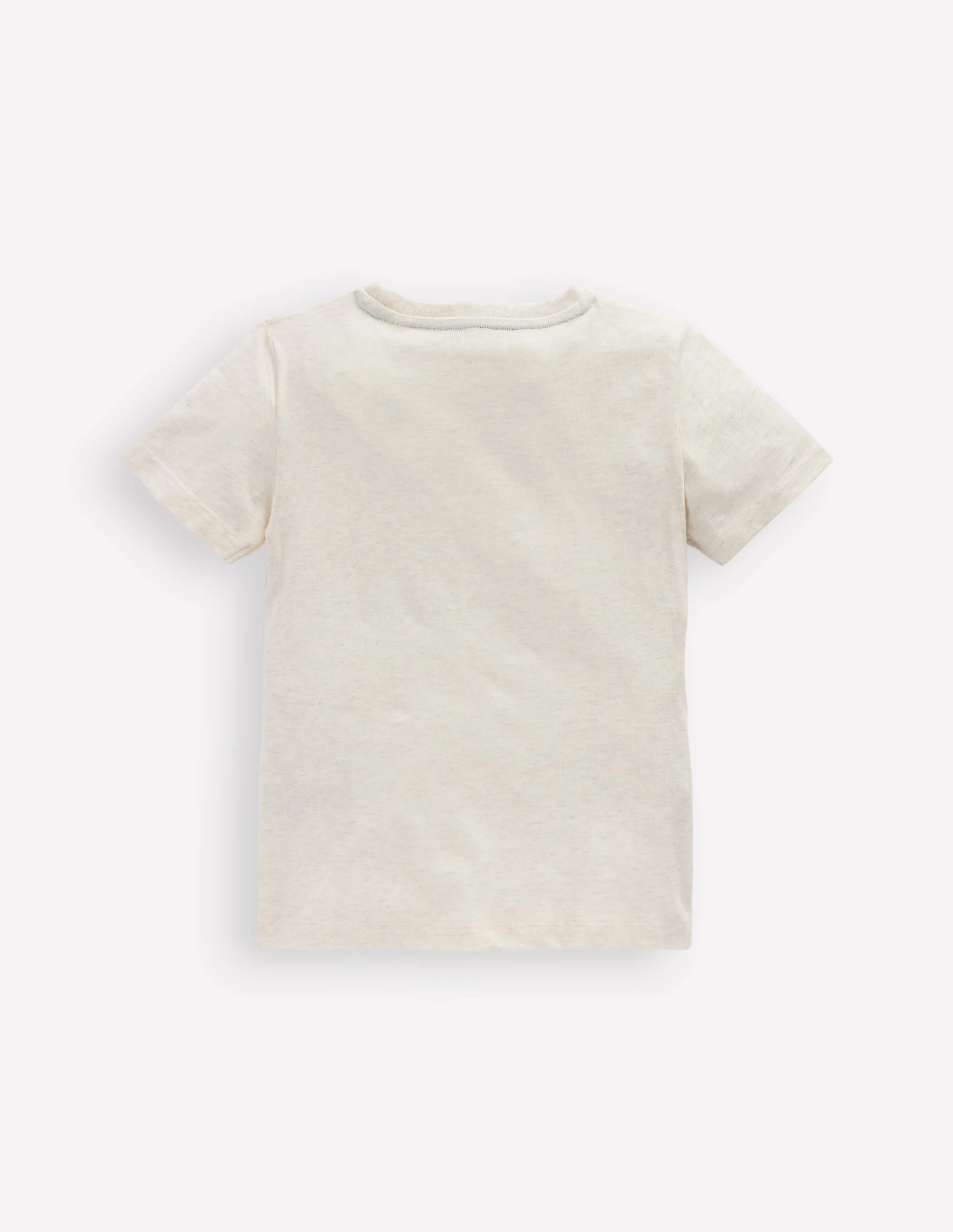 Short Sleeve Bouclé T-shirt-Ivory Sharks - Image 2