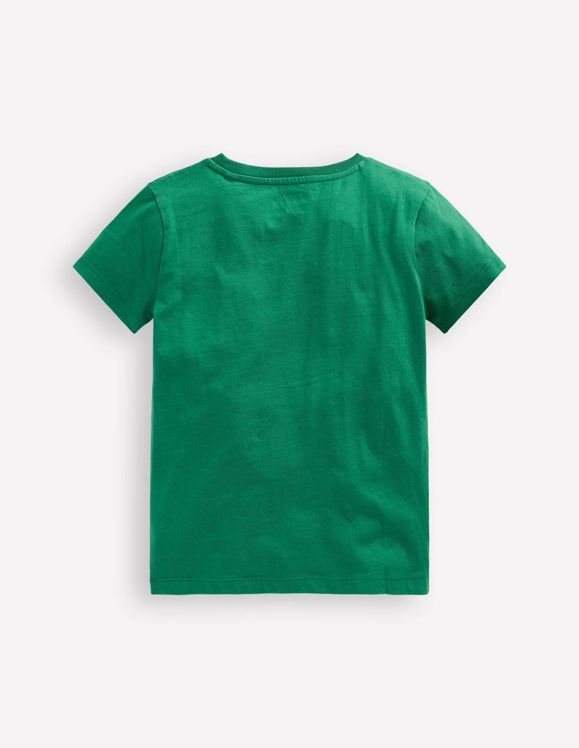 Short Sleeve Bouclé T-shirt-Shady Green Rocket - Image 2