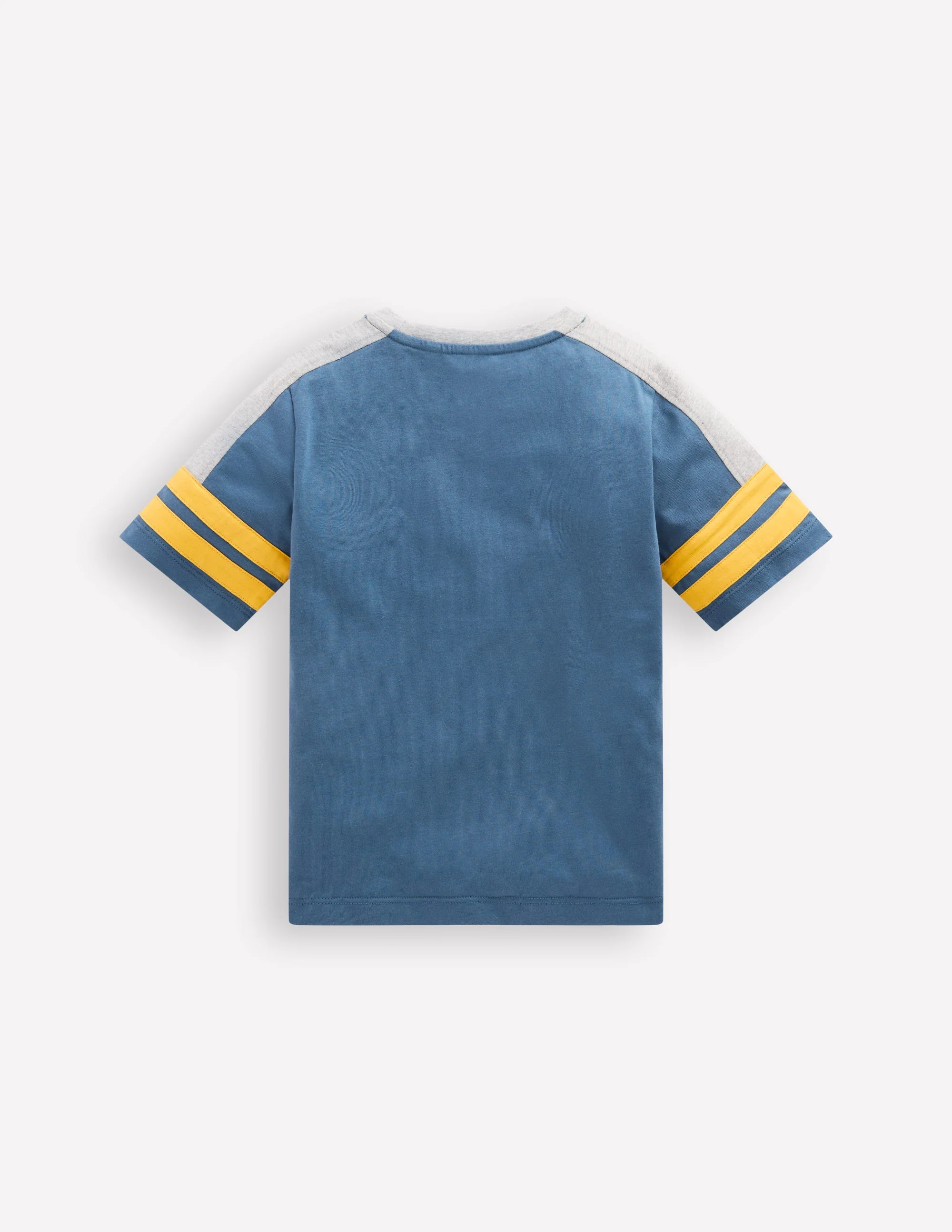 Short Sleeve Colourblock Tee-TRUE NAVY COLOURBLOCK - Image 2