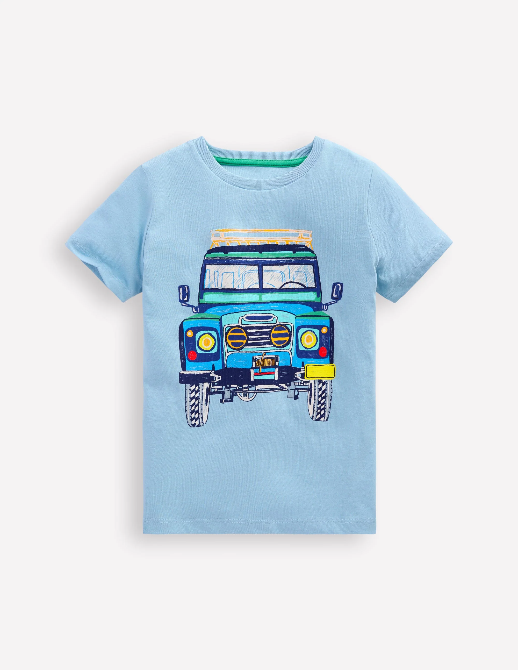 Short Sleeve Graphic T-shirt-Glacier Lake Jeep