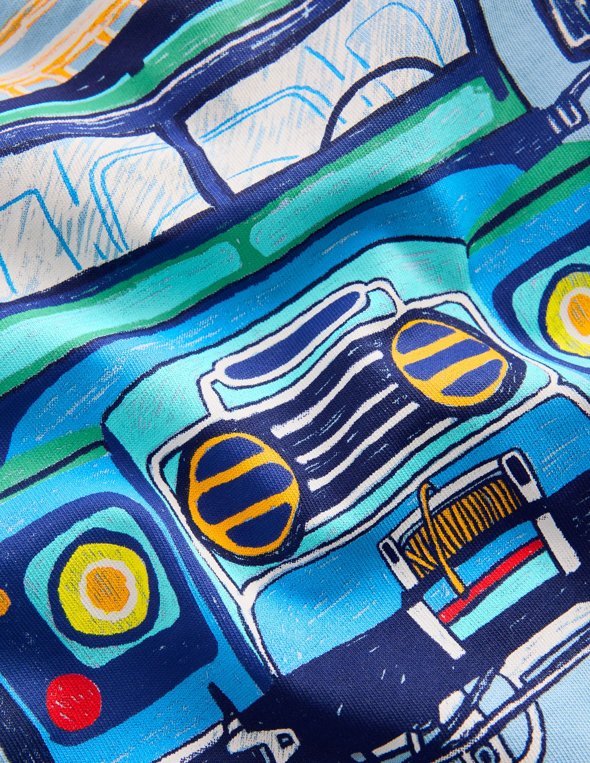 Short Sleeve Graphic T-shirt-Glacier Lake Jeep - Image 3