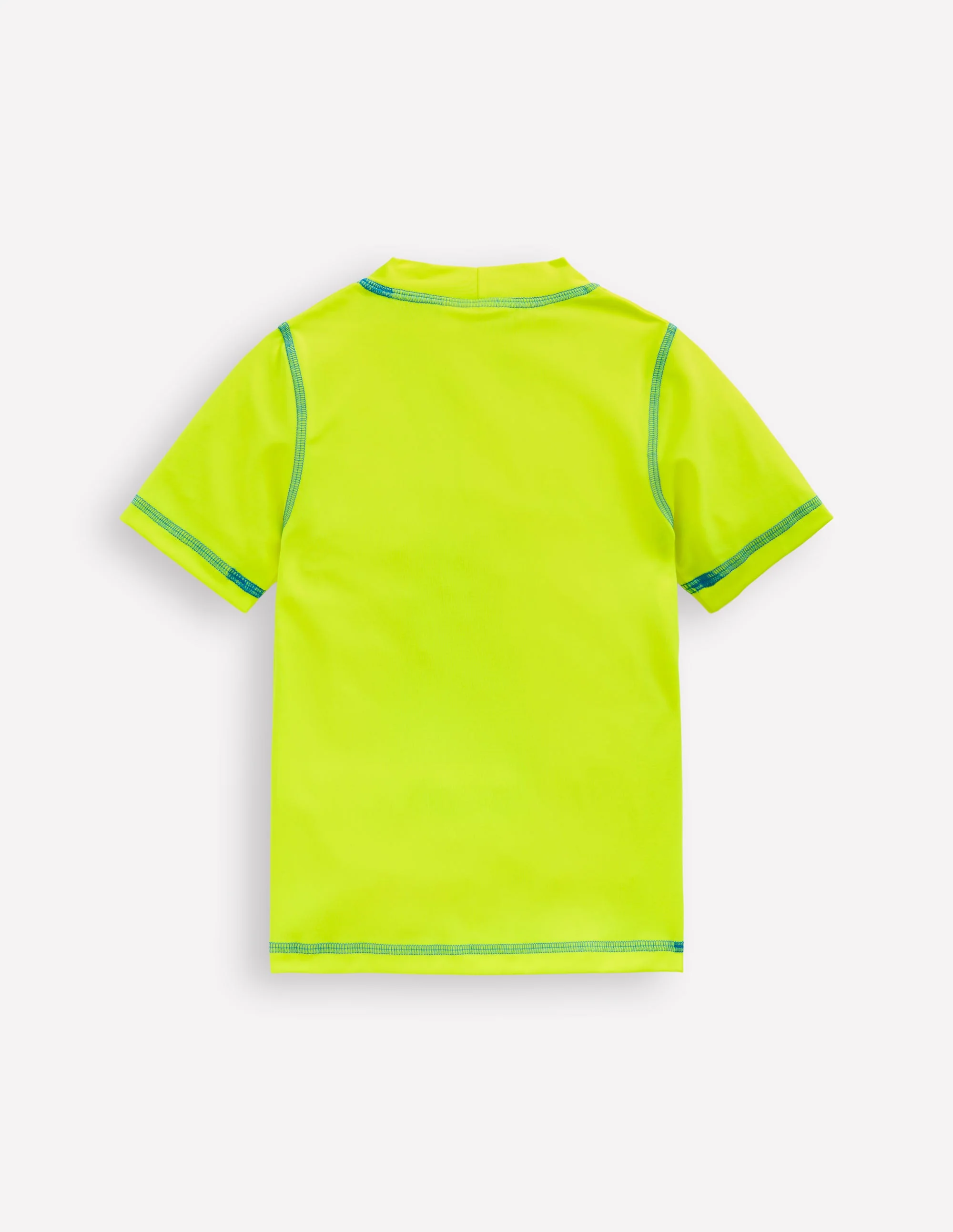 Short Sleeve Rash Vest-Acid Yellow - Image 2