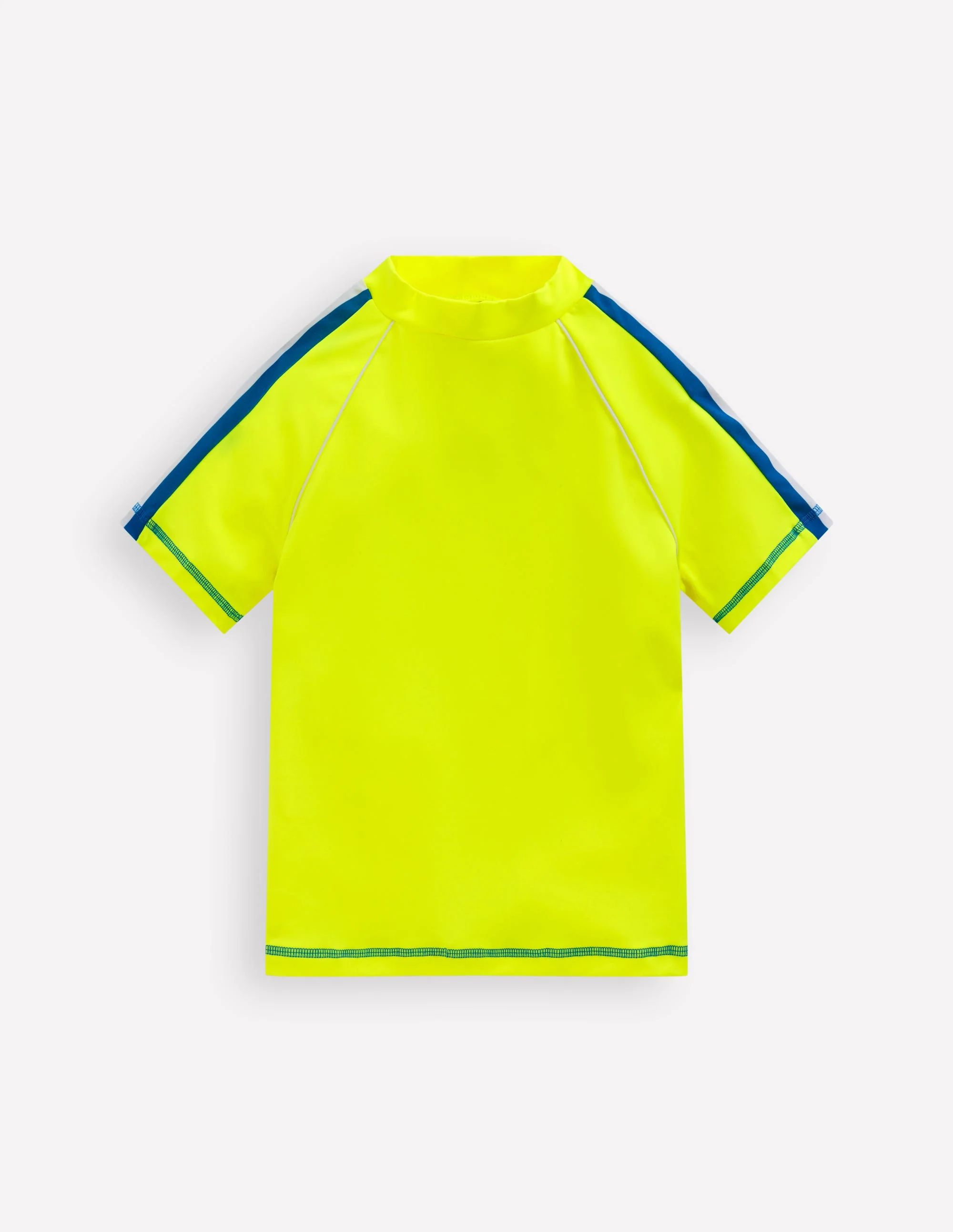 Short Sleeve Rash Vest-Acid Yellow