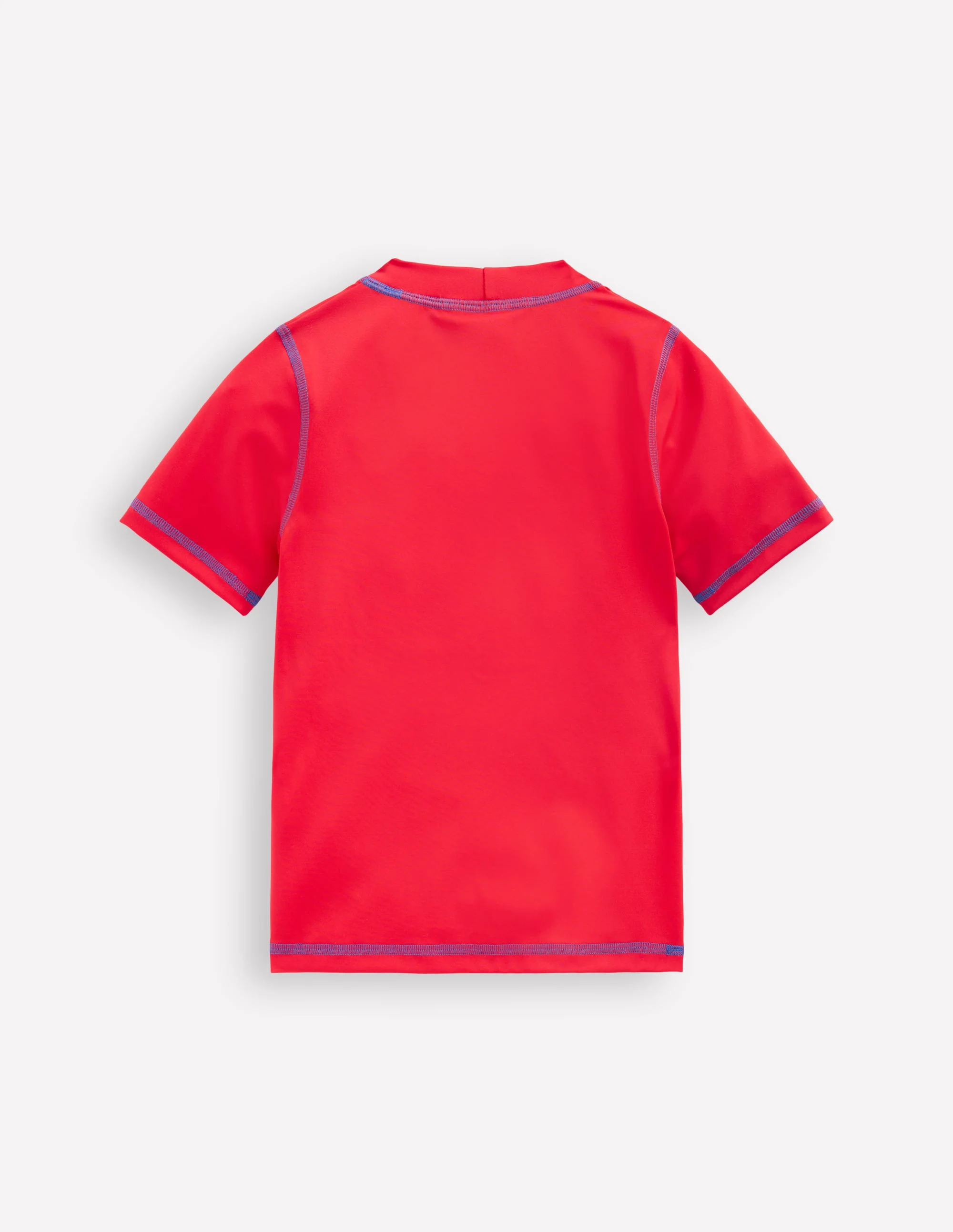 Short Sleeve Rash Vest-Poppy Red - Image 2