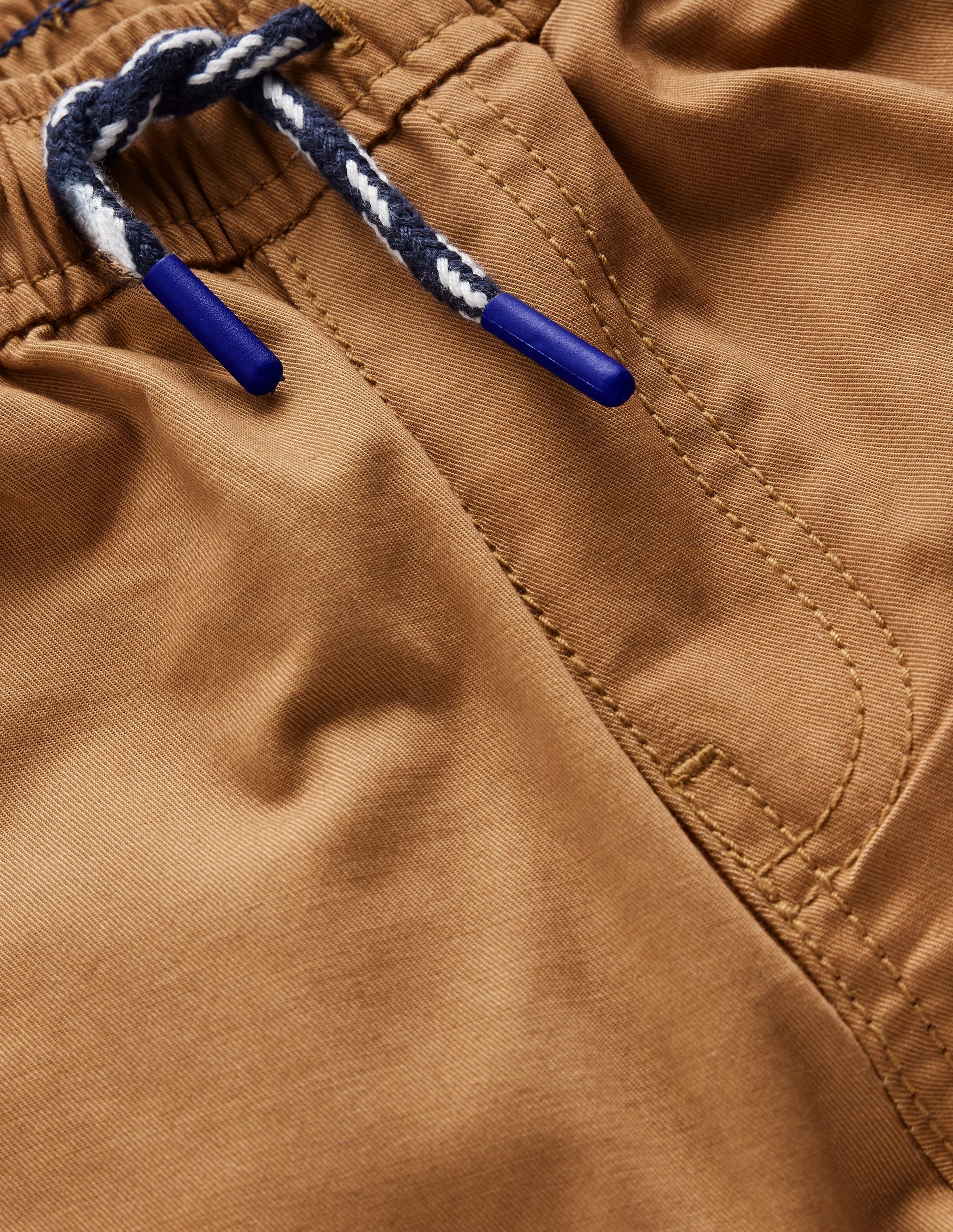 Slim Pull-on Trousers-Butterscotch Brown - Image 7