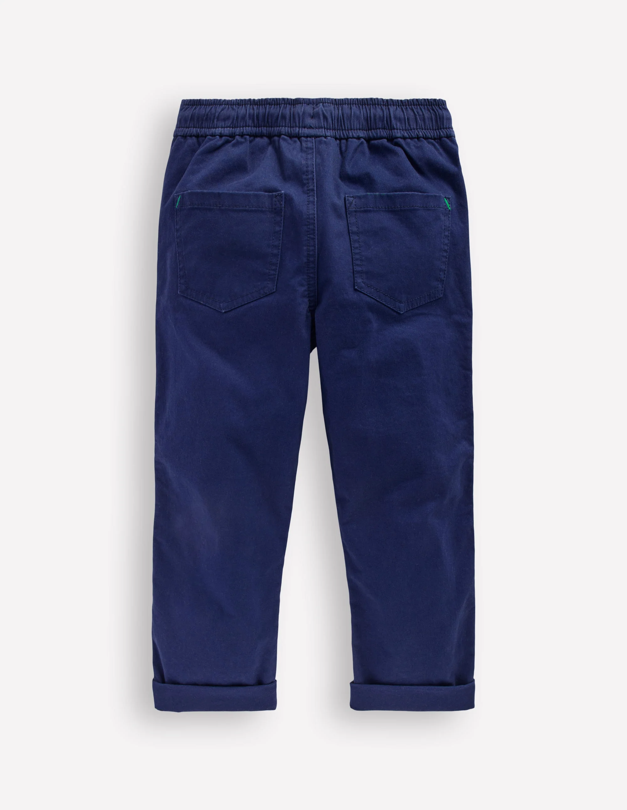 Slim Pull-on Trousers-College Navy - Image 4