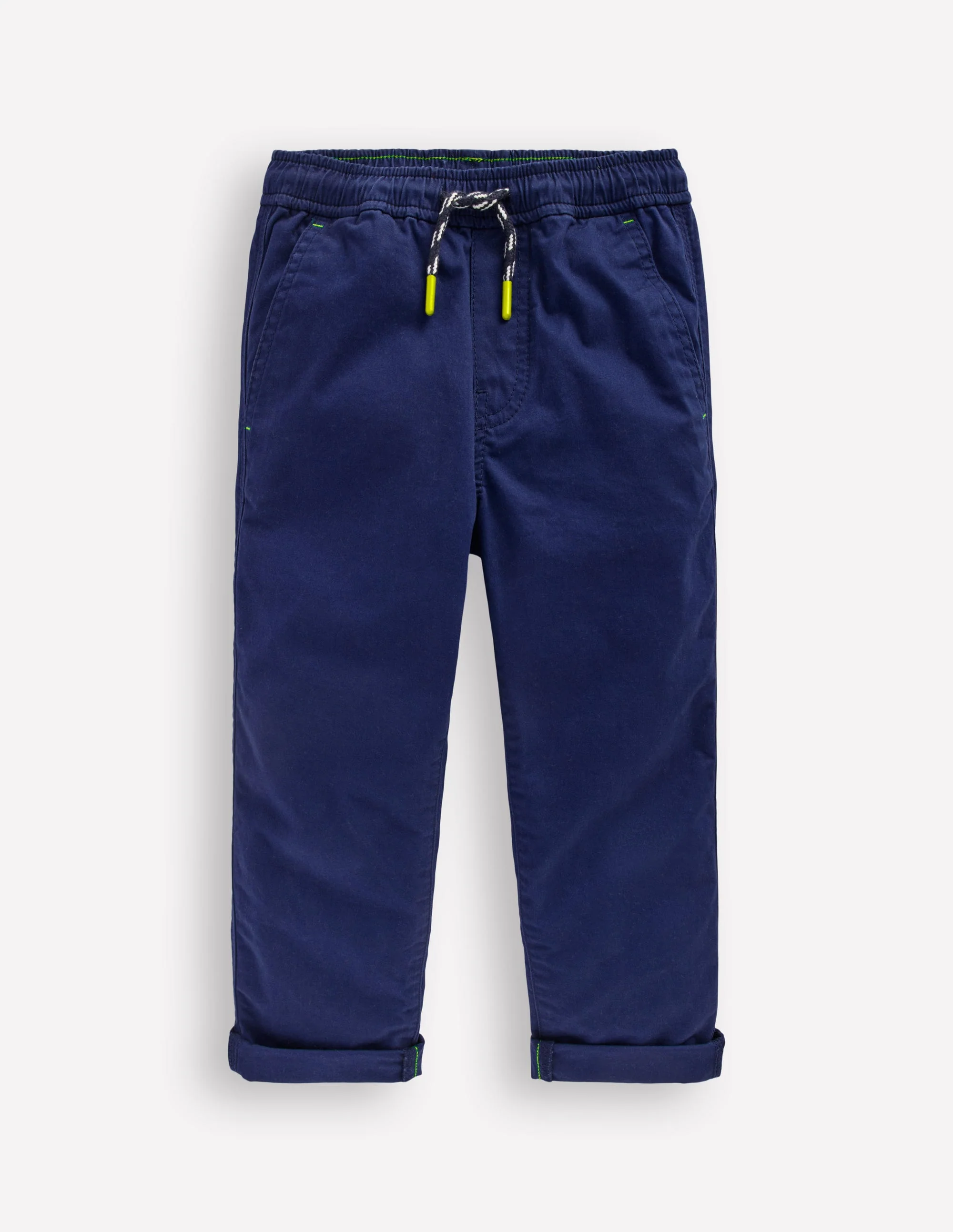 Slim Pull-on Trousers-College Navy - Image 6