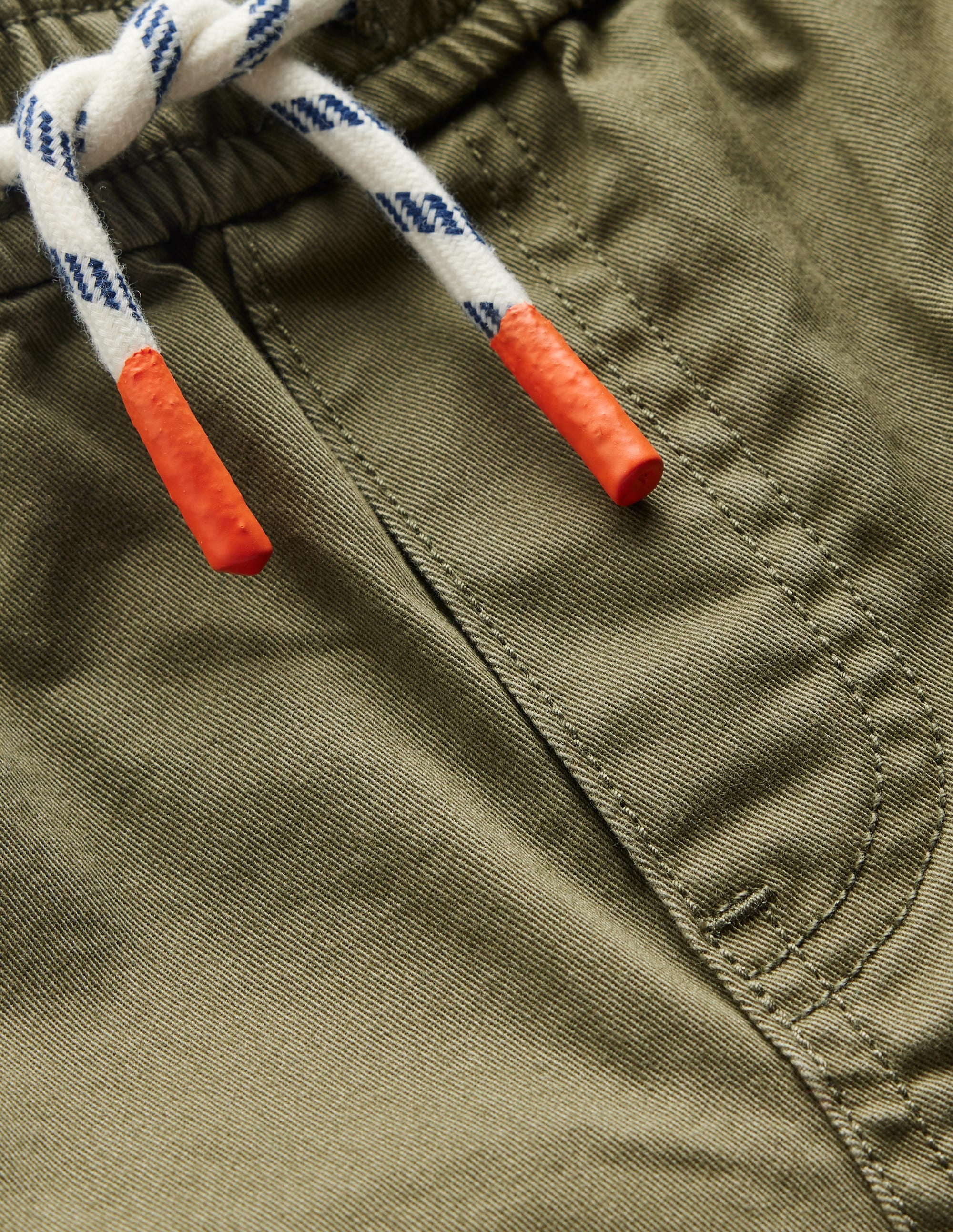 Slim Pull-On Trousers-Woodland Green - Image 3