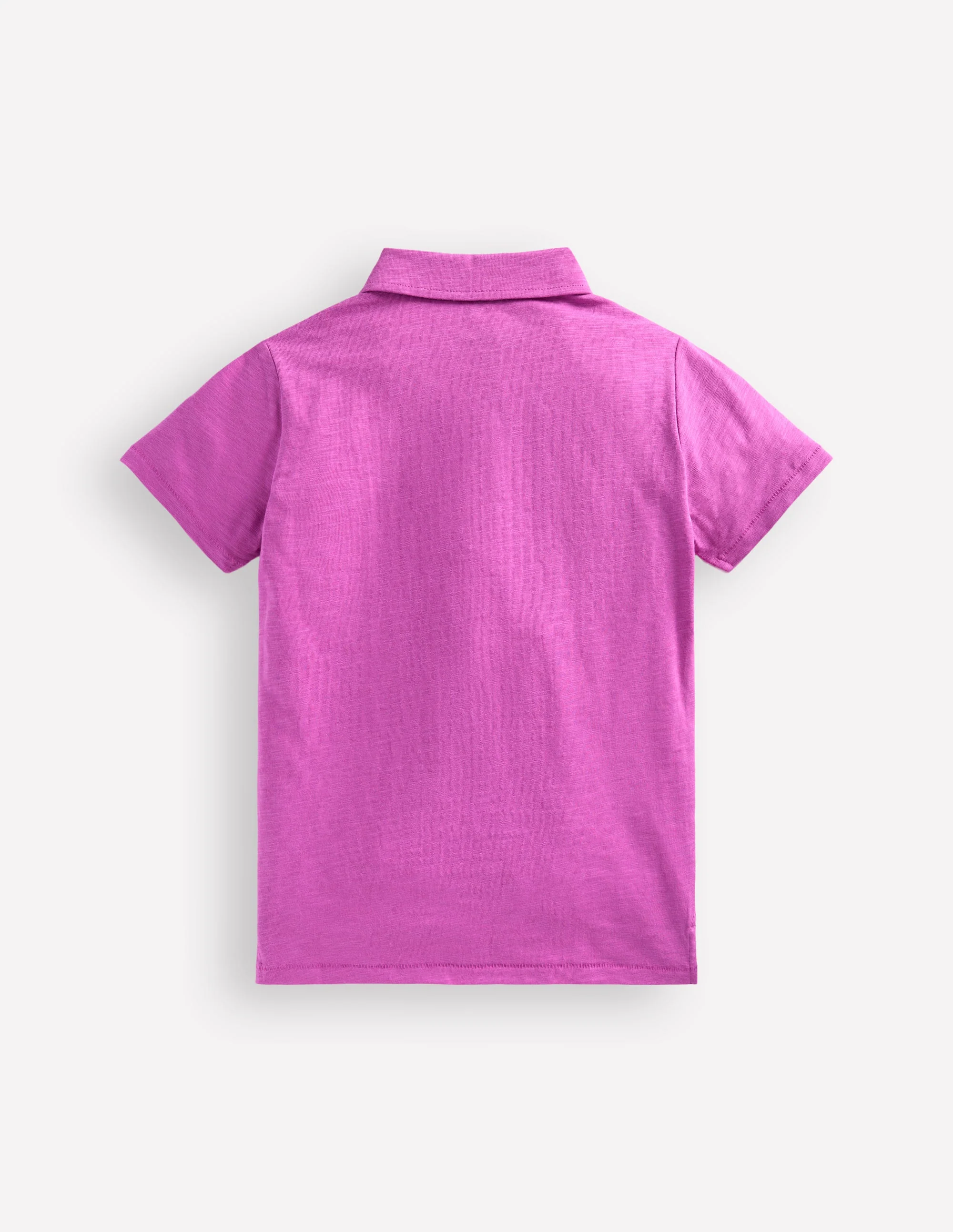 Slub Polo Shirt-Foxglove Purple - Image 2