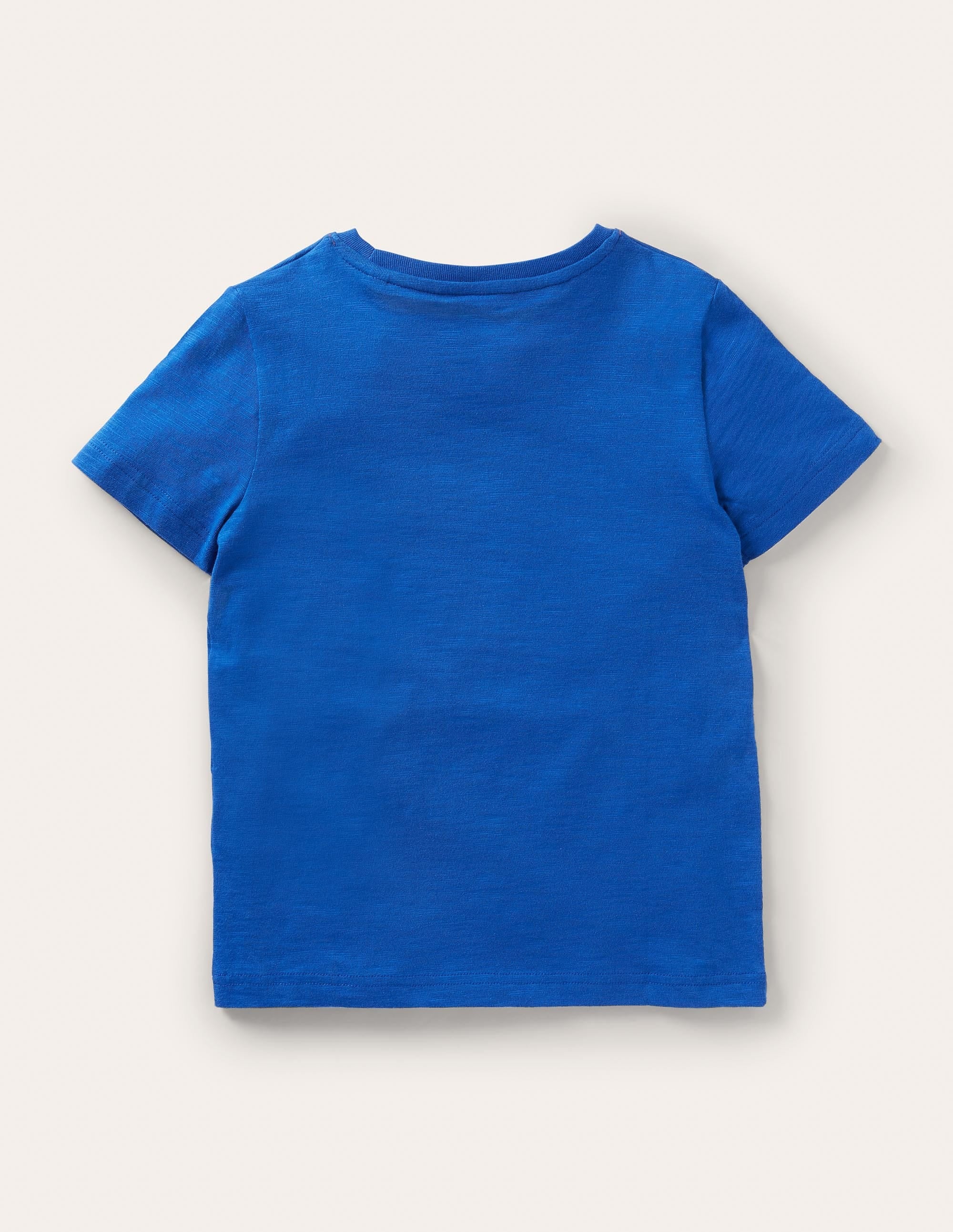 Slub Washed T-shirt-Bold Blue - Image 2