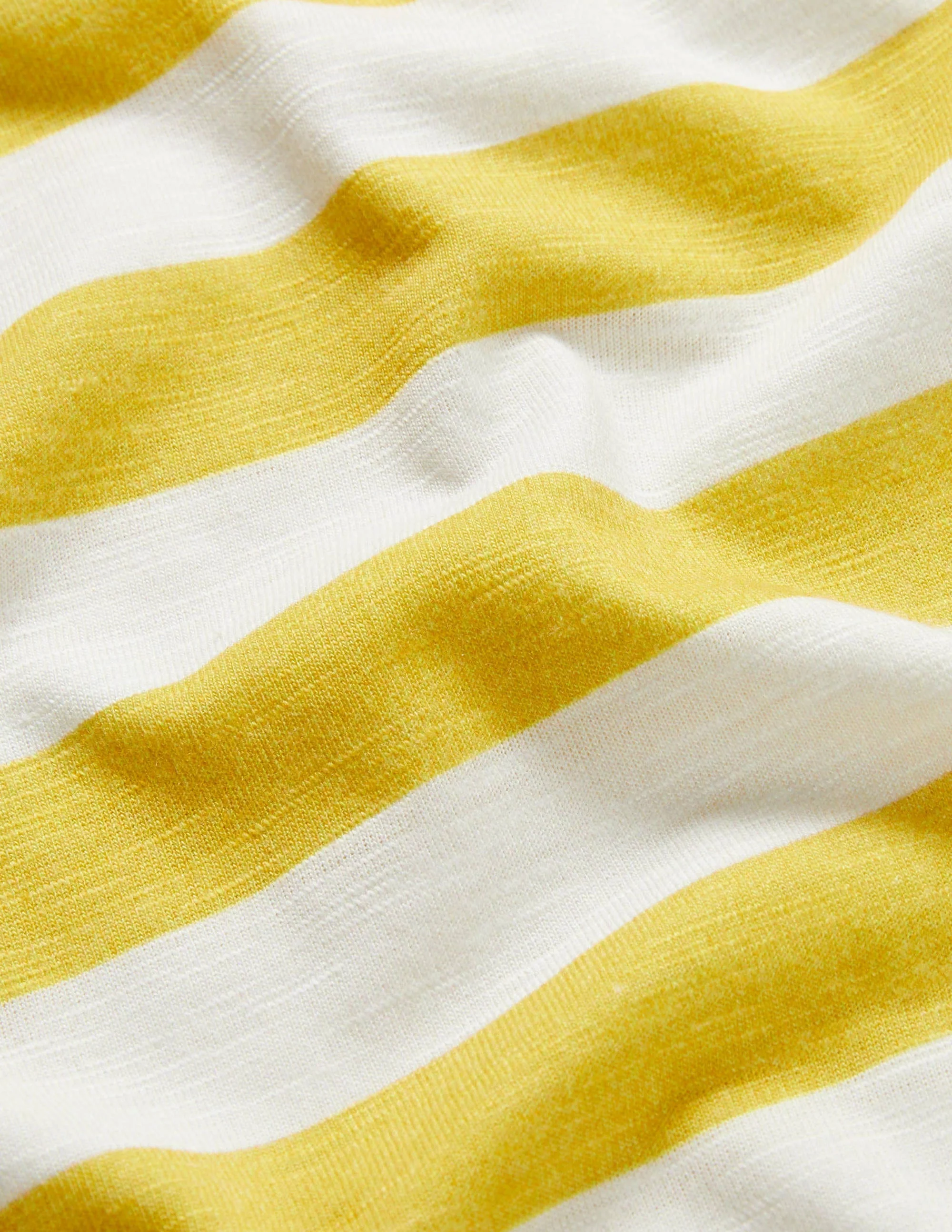 Slub Washed T-shirt-Bright Yellow/Ivory - Image 3