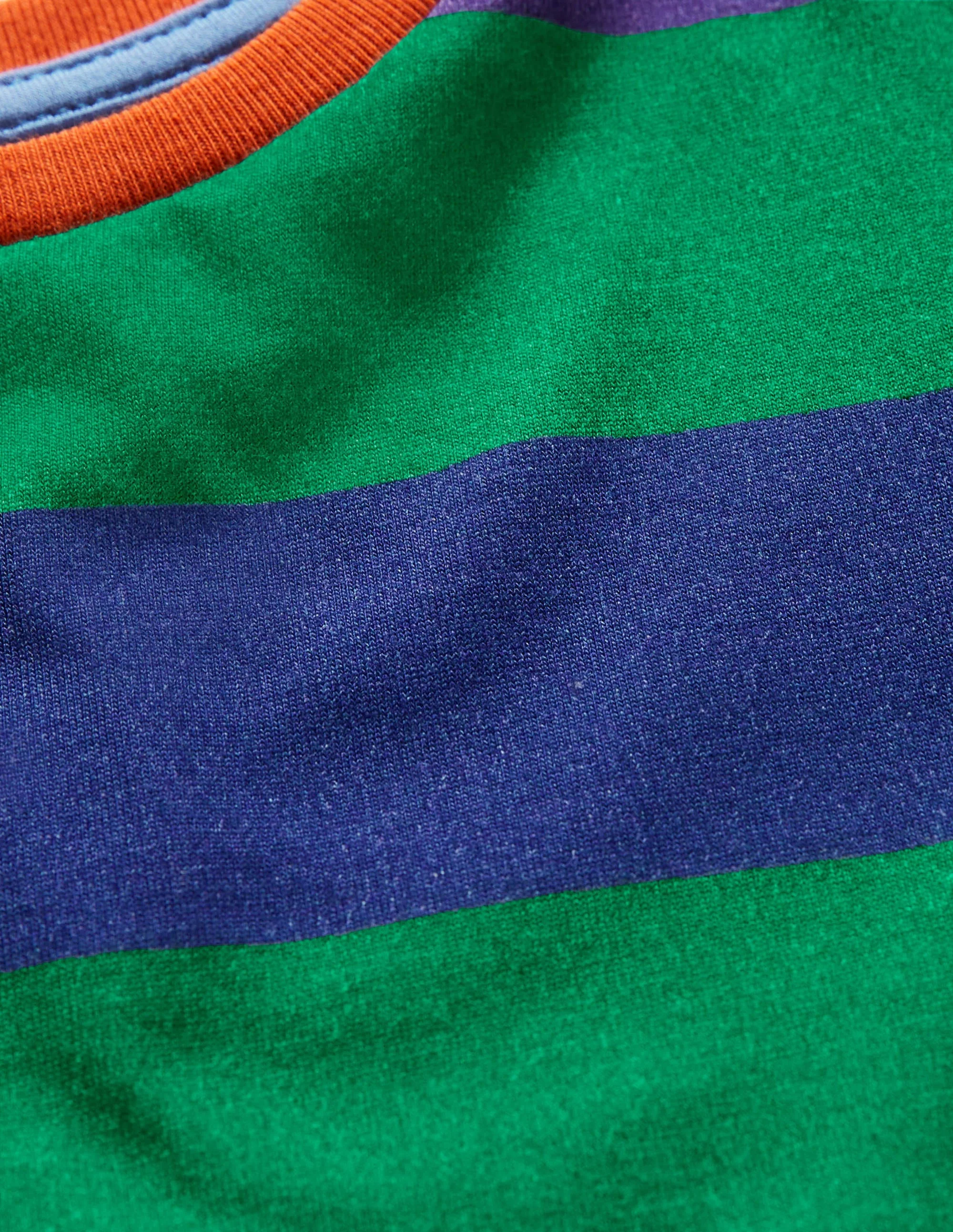 Slub Washed T-shirt-Green Pepper/Blue Wave - Image 3
