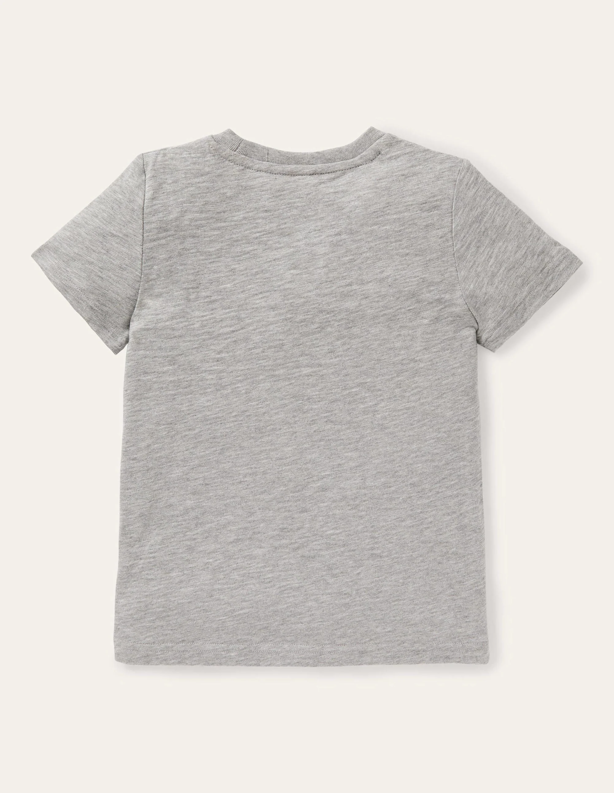 Slub Washed T-shirt-Grey Marl - Image 2
