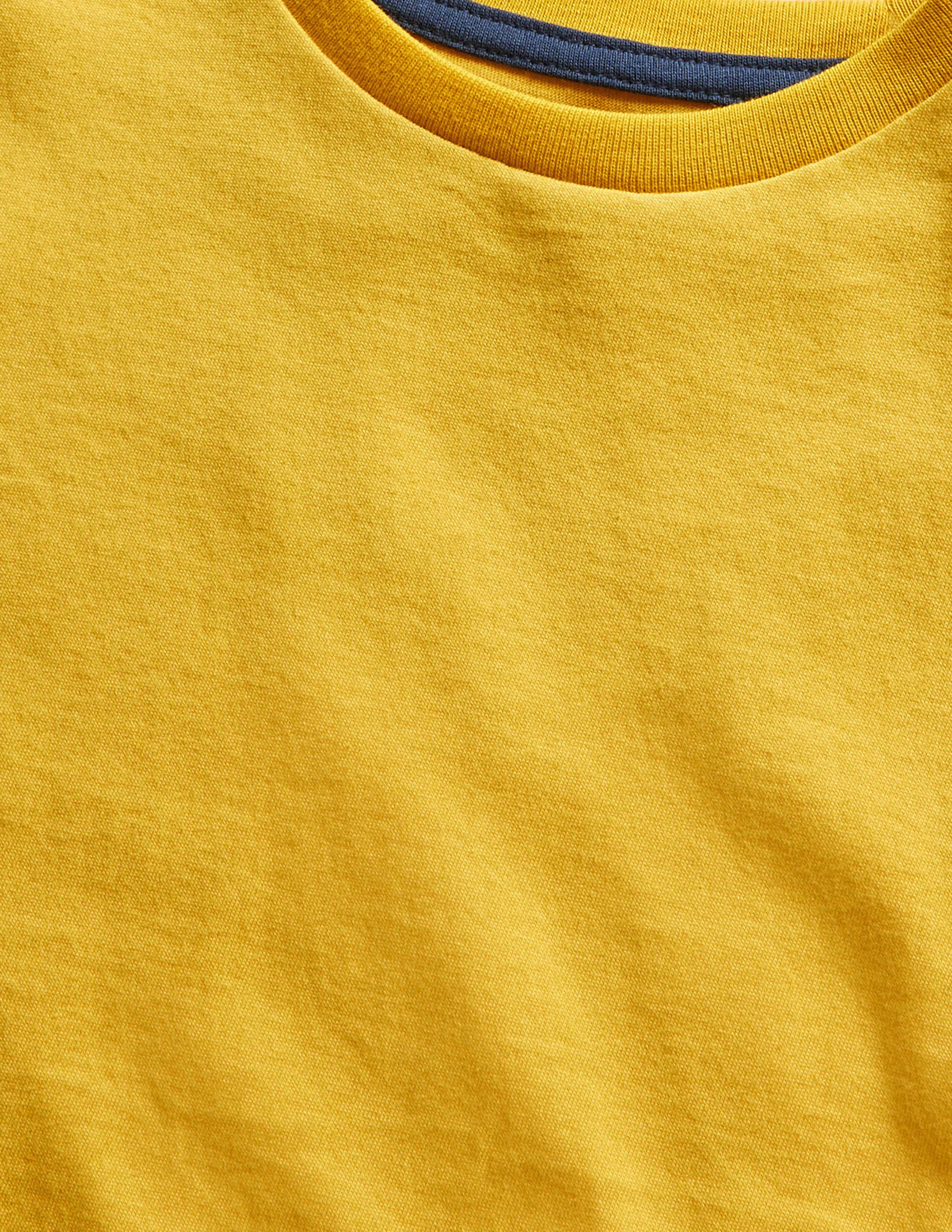 Slub Washed T-shirt-Sweetcorn Yellow - Image 3