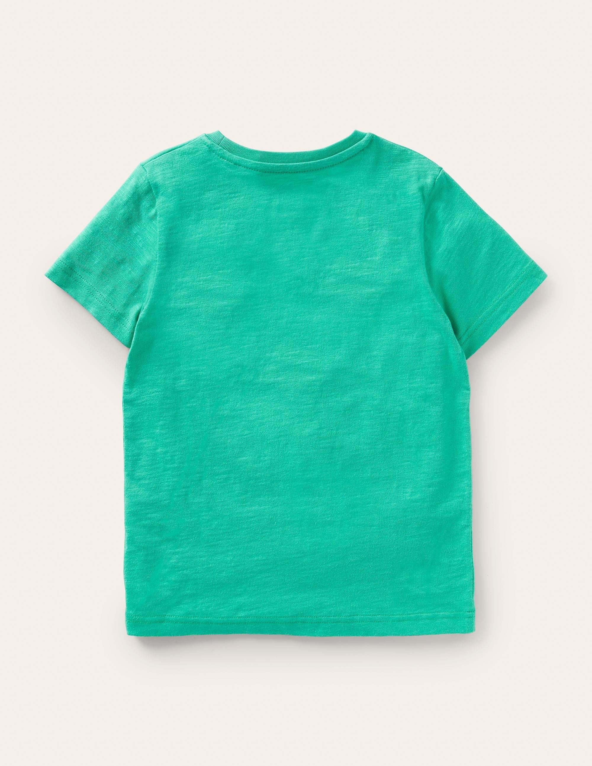 Slub Washed T-shirt-Tropical Green - Image 2