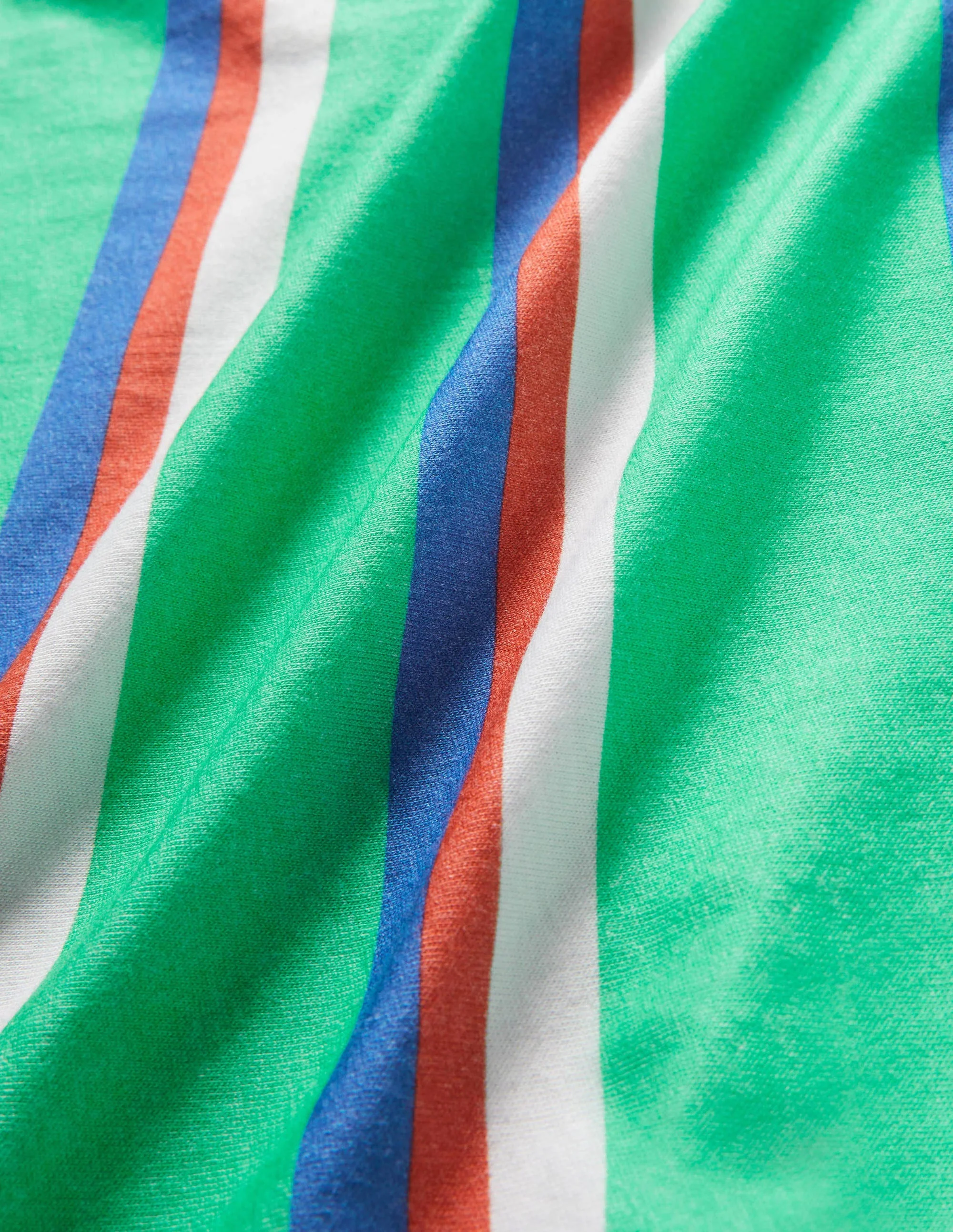 Slub Washed T-shirt-Tropical Green/Bluebell Blue - Image 3