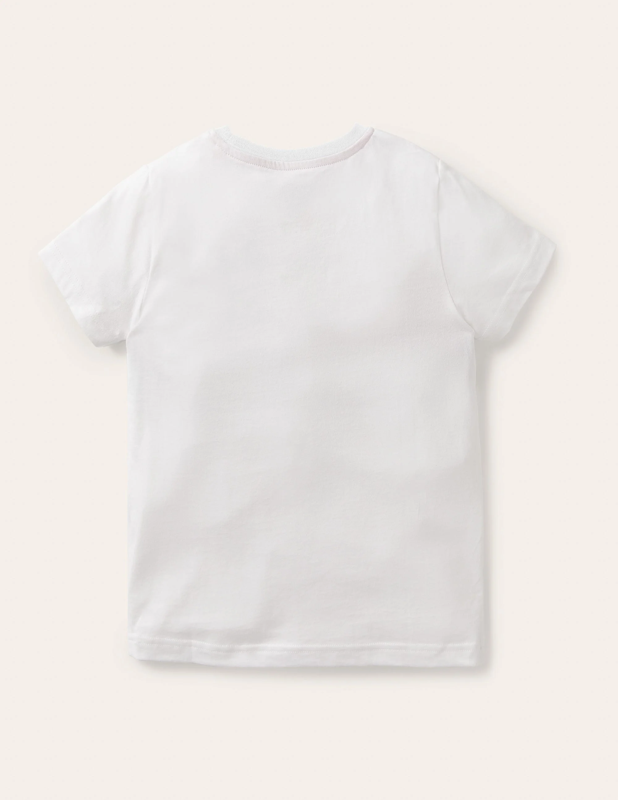 Slub Washed T-shirt-White - Image 2