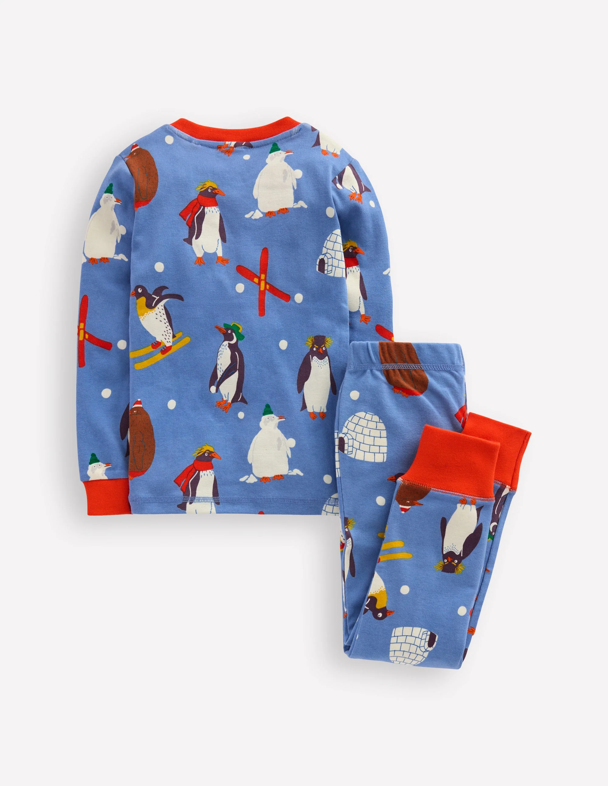 Snug Glow-in-the-dark Pyjamas-Blue Penguins - Image 2