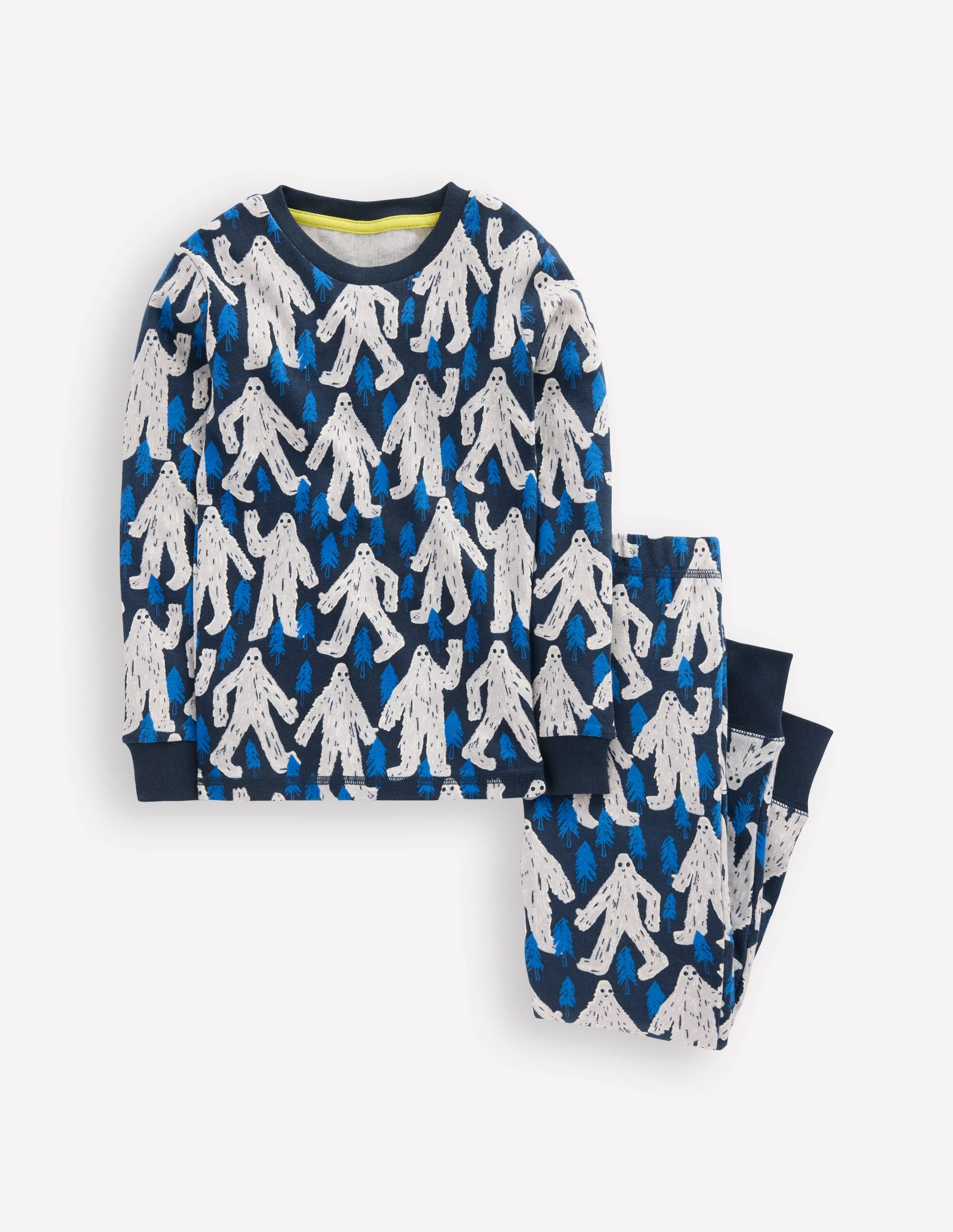 Snug Glow-in-the-dark Pyjamas-Carbon Yetti