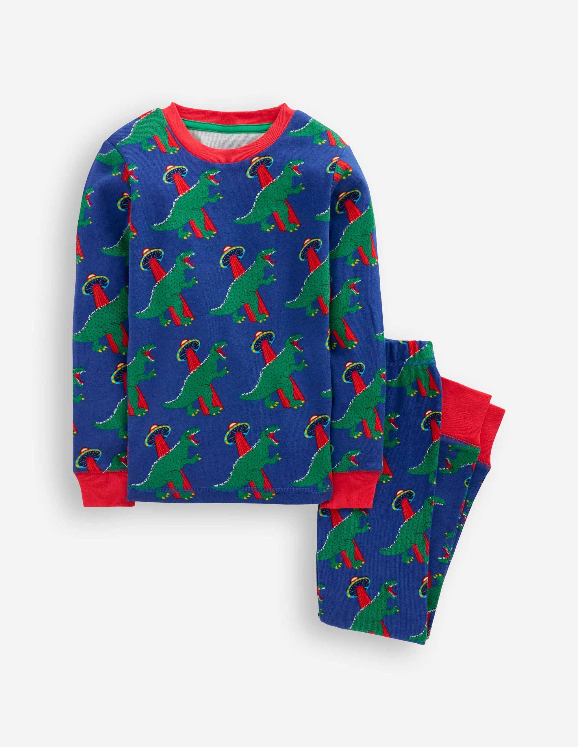 Snug Glow-in-the-dark Pyjamas-Dino Space