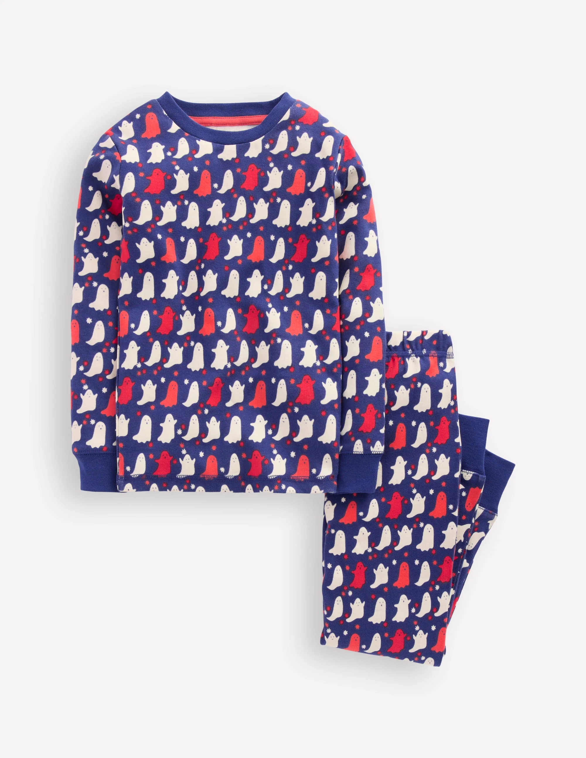 Snug Glow-in-the-dark Pyjamas-Twilight Blue Spooky Ghosts
