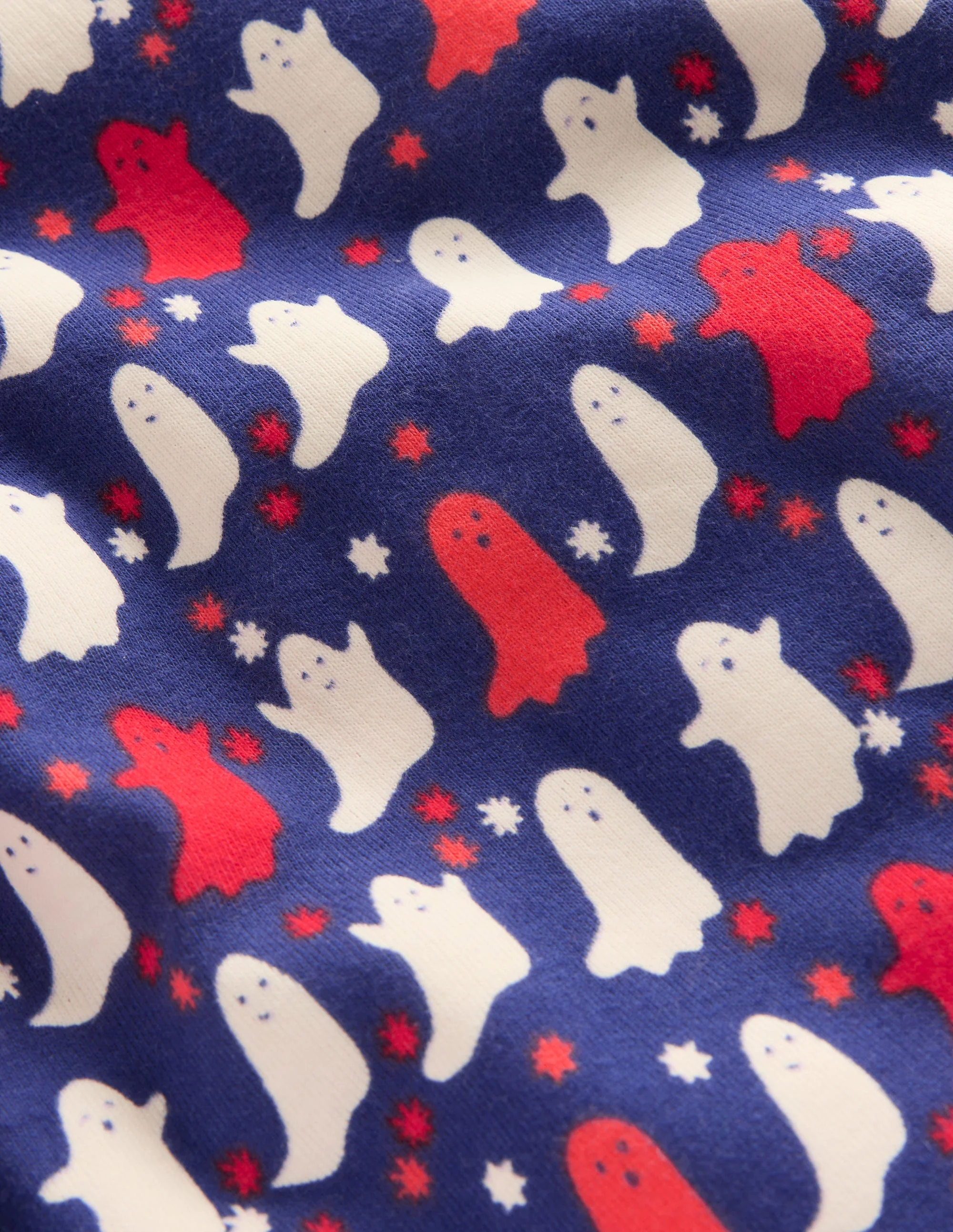 Snug Glow-in-the-dark Pyjamas-Twilight Blue Spooky Ghosts - Image 3