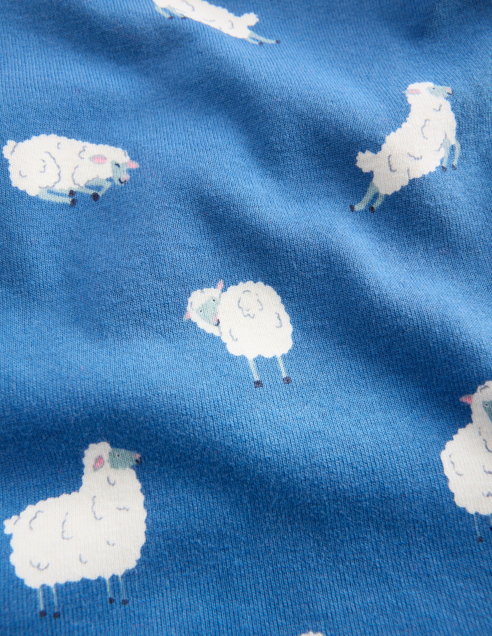 Snug Long John Pyjamas-Bluejay Sheep - Image 3