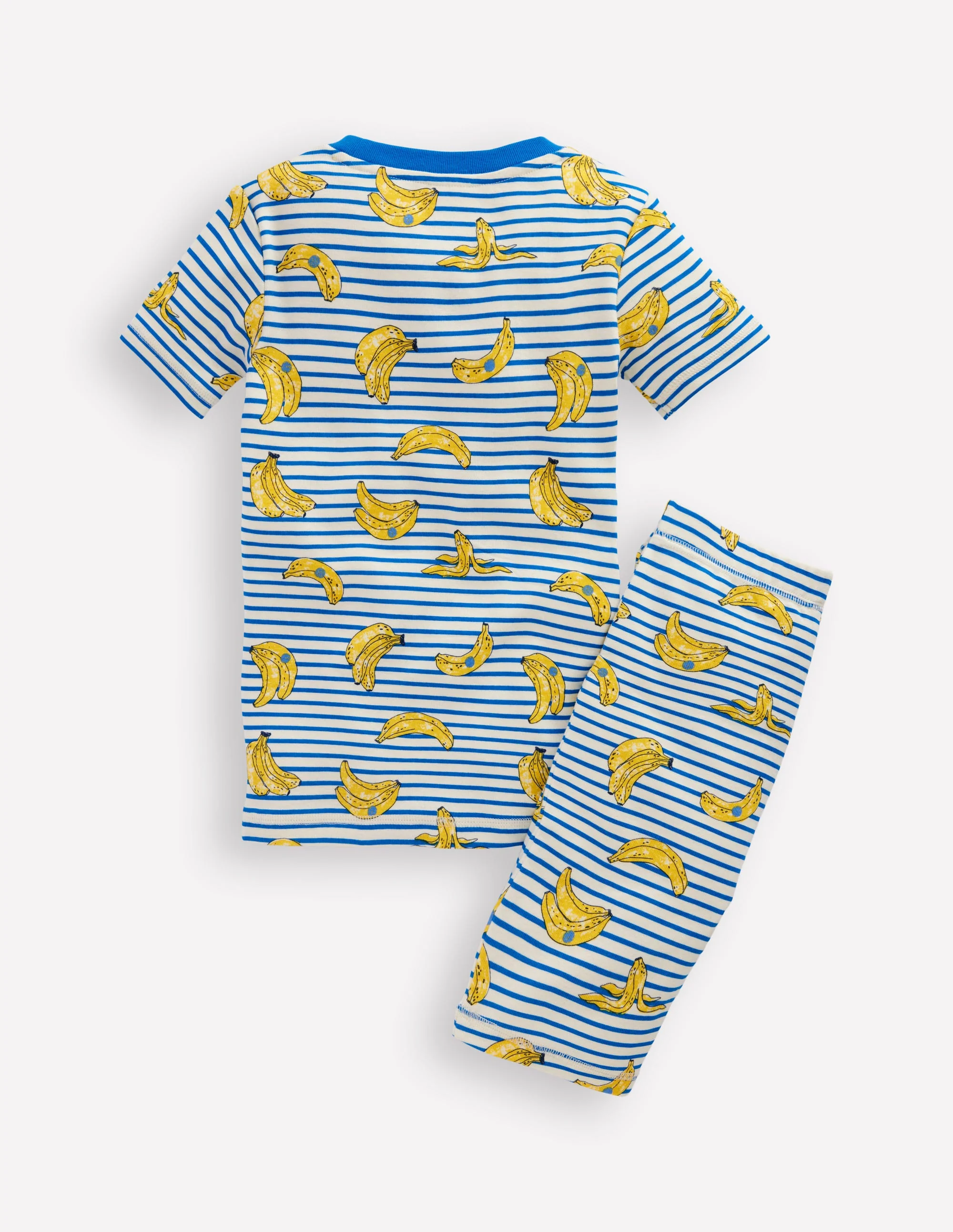 Snug Short John Pyjamas-Multi Banana Stripe - Image 2