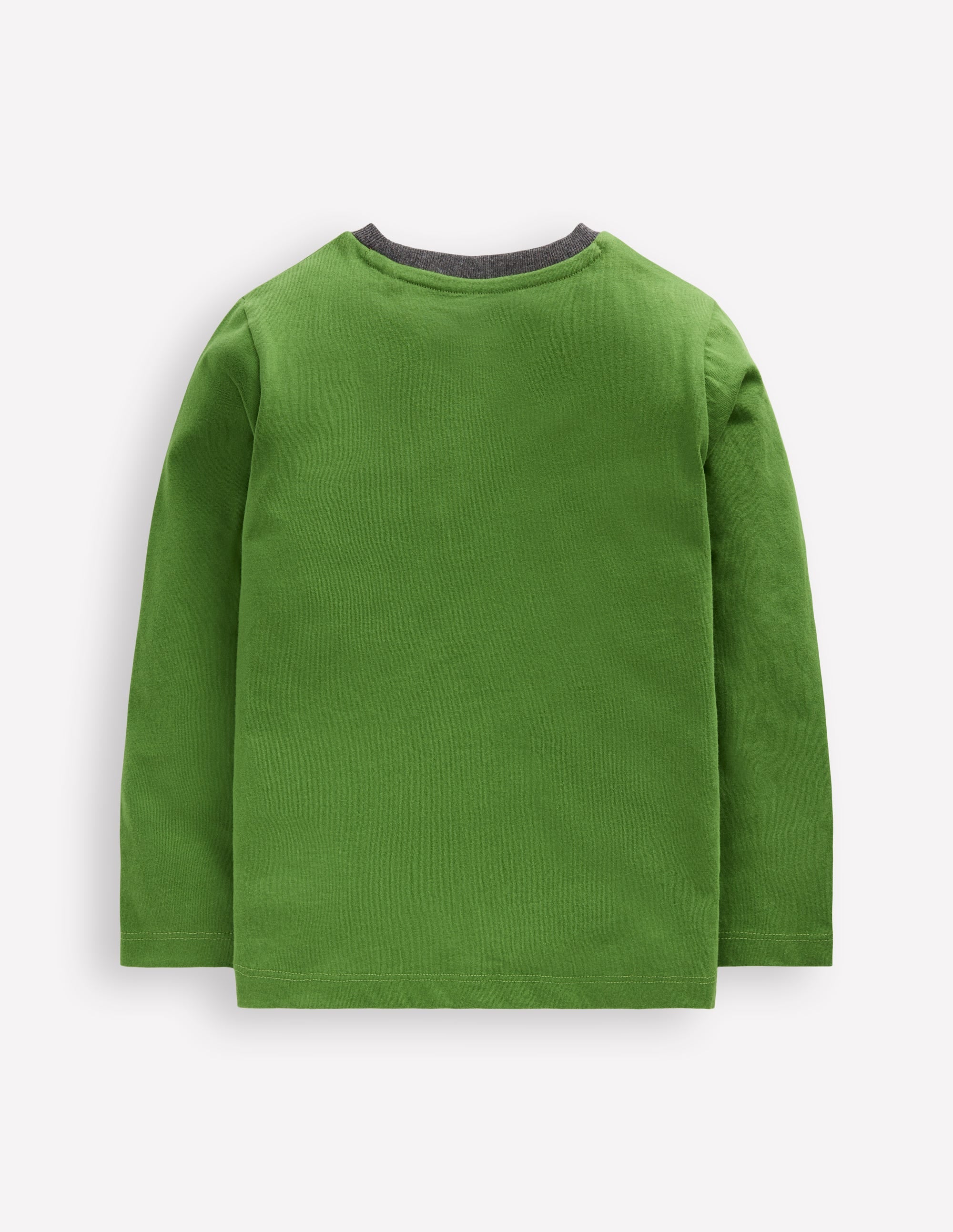 Star Appliqué T-shirt-Broccoli Green Star - Image 5