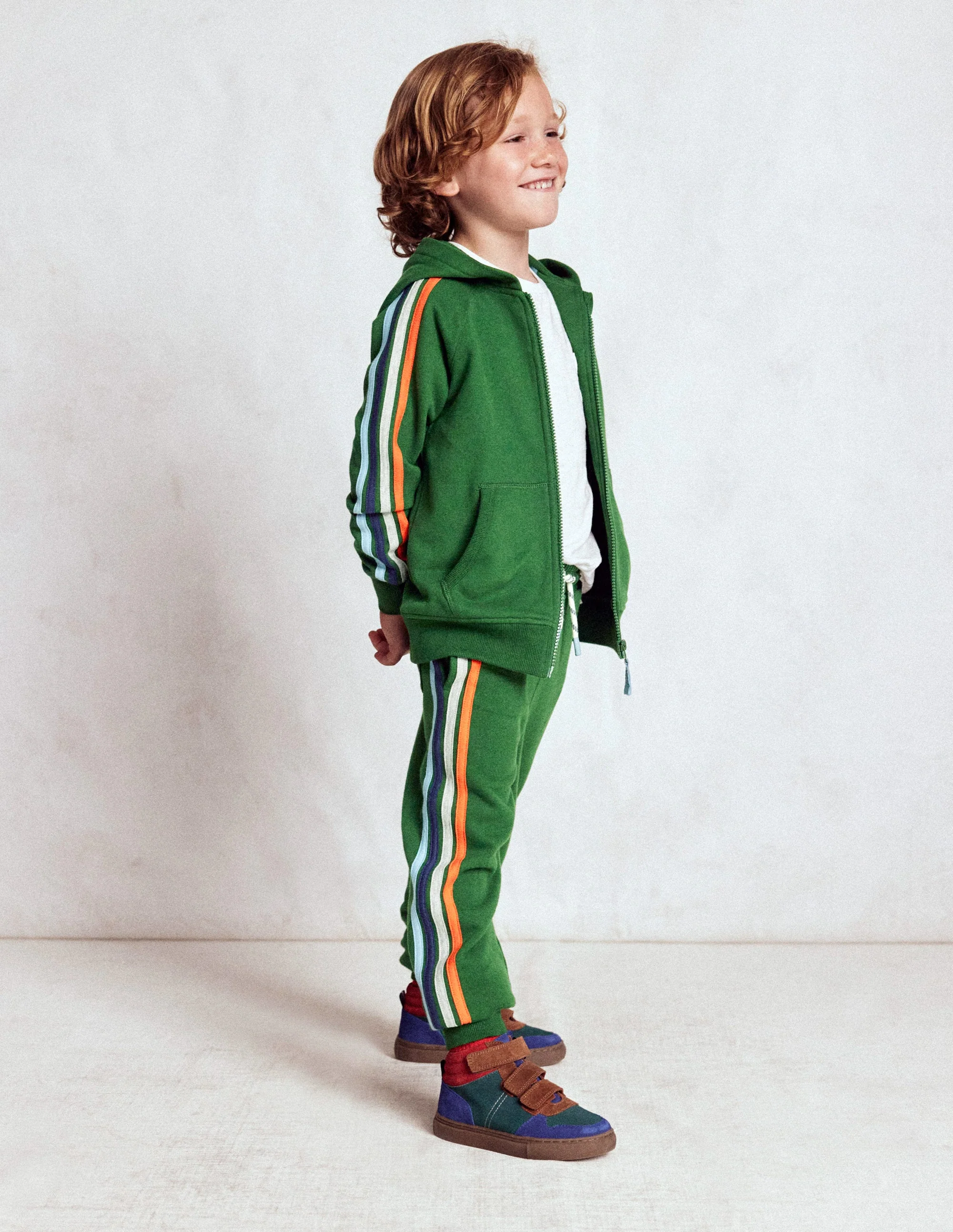 Suede High Tops-Pine Green Colour Block - Image 2