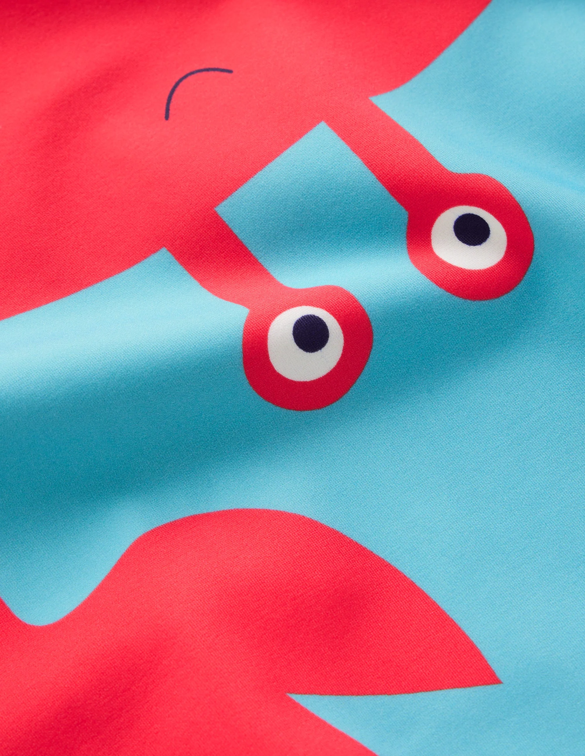 Sun Safe Fun Rash Vest-Aqua Sea Blue Crab - Image 3