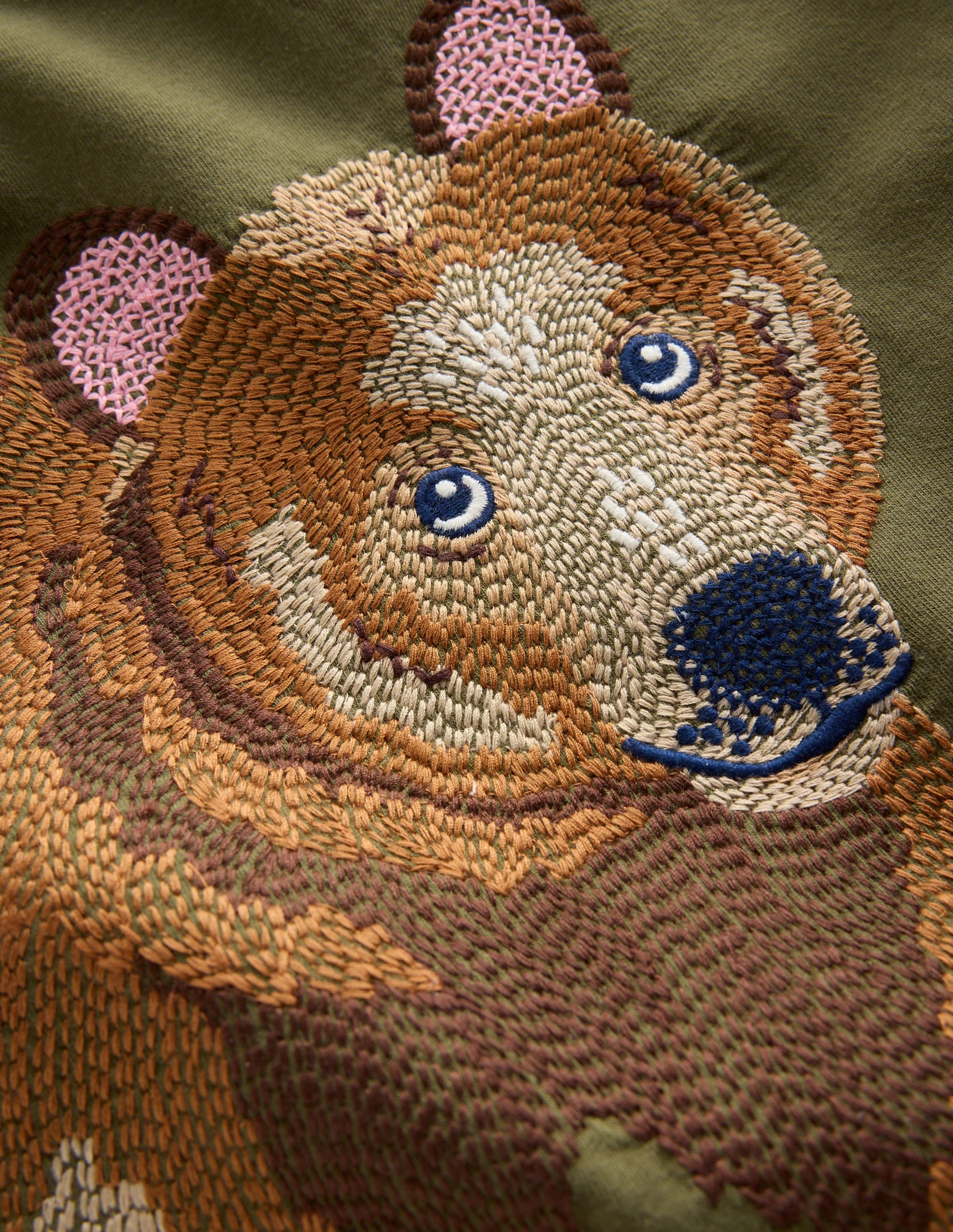 Superstitch Long Sleeve Top-Classic Khaki Bear - Image 3