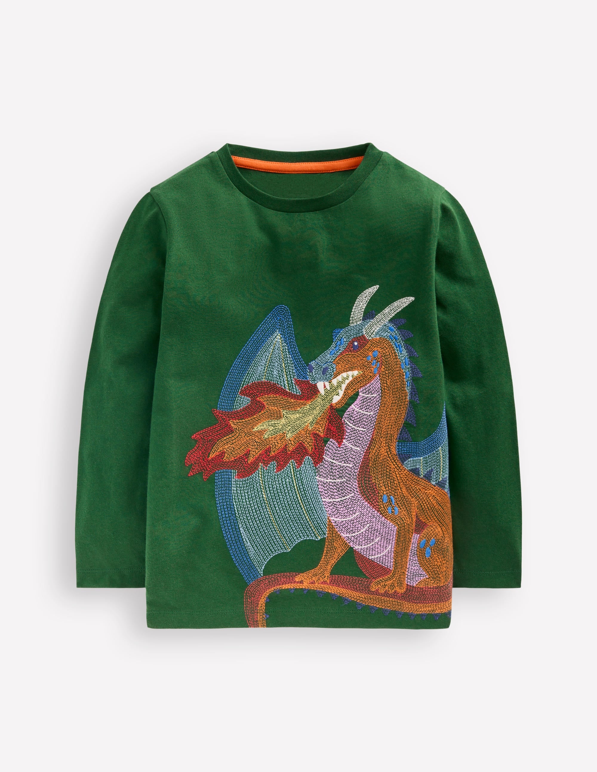 Superstitch Long Sleeve Top-Shady Green Dragon