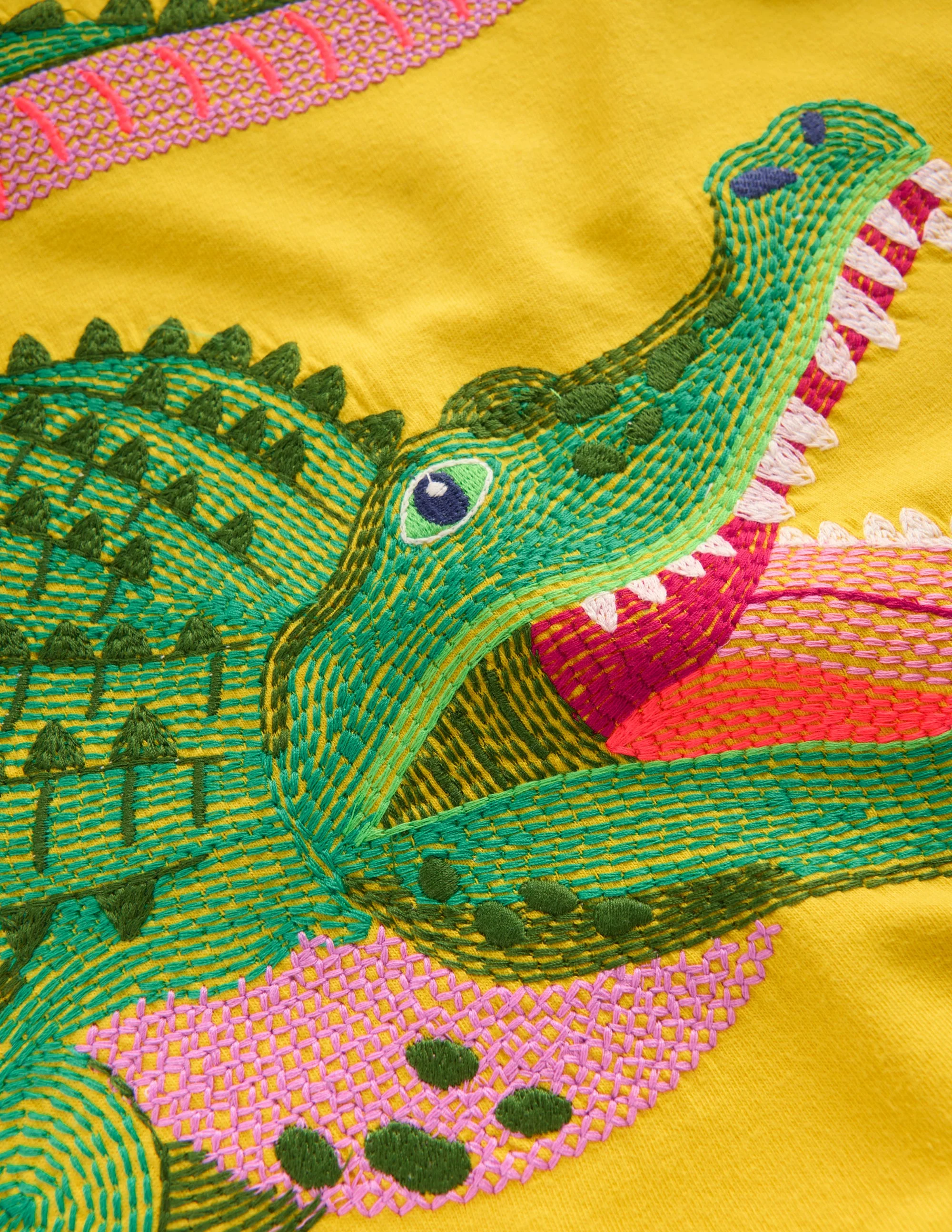 Superstitch T-Shirt-Zest Yellow Crocodile - Image 3