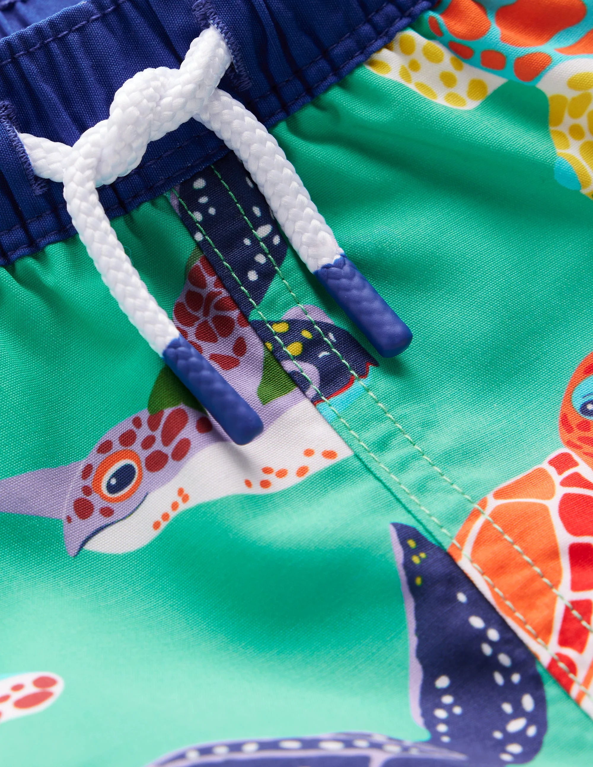 Swim Shorts-Aqaumarine Blue Turtles - Image 3