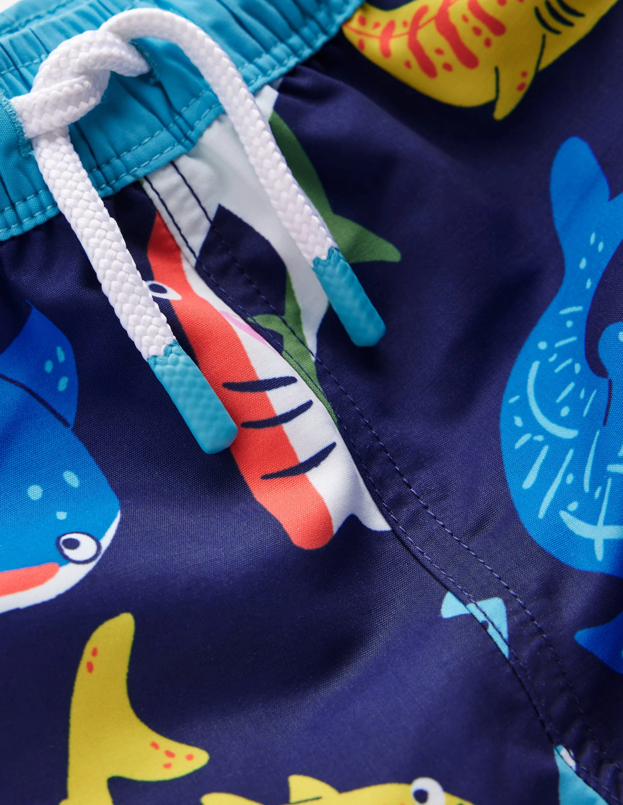 Swim Shorts-College Navy Sharks - Image 3