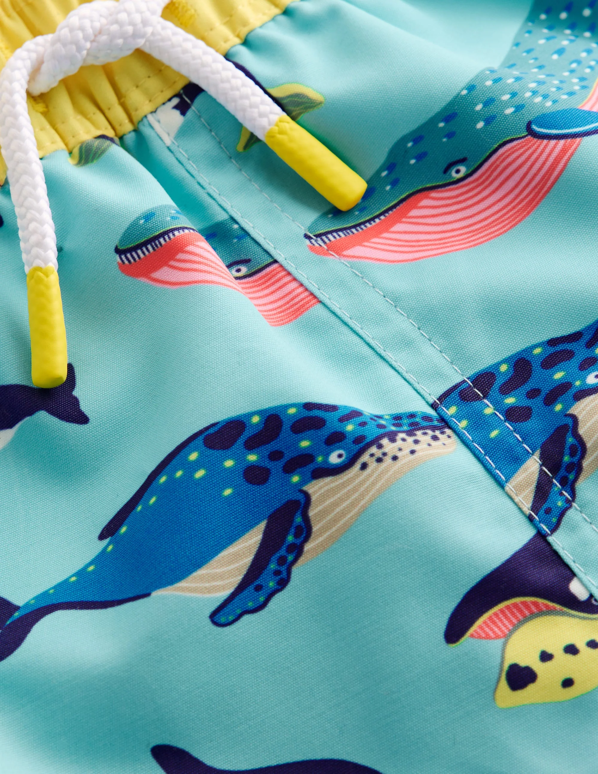 Swim Shorts-Swimming Whales - Image 3