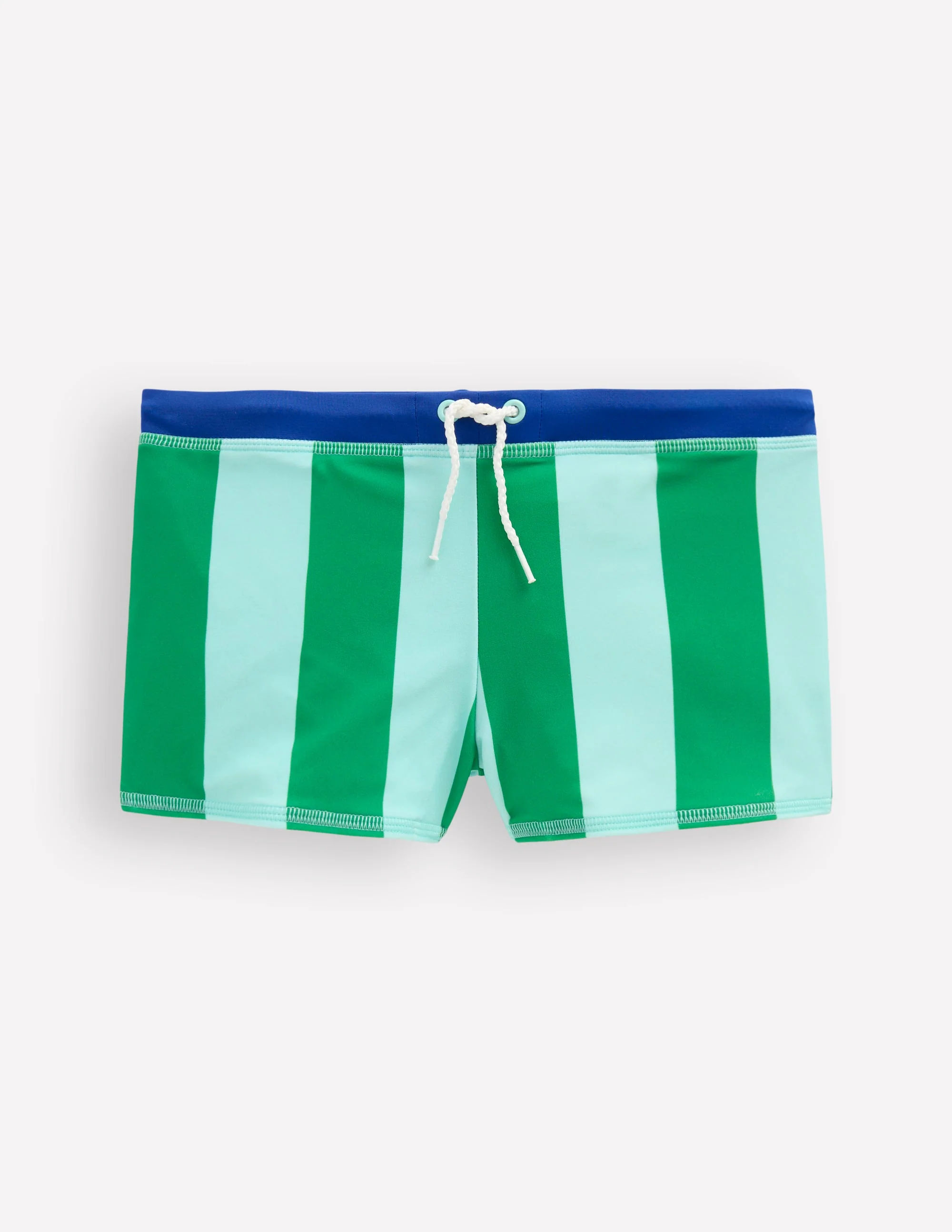 Swim Trunks-Blue/ Green Stripe