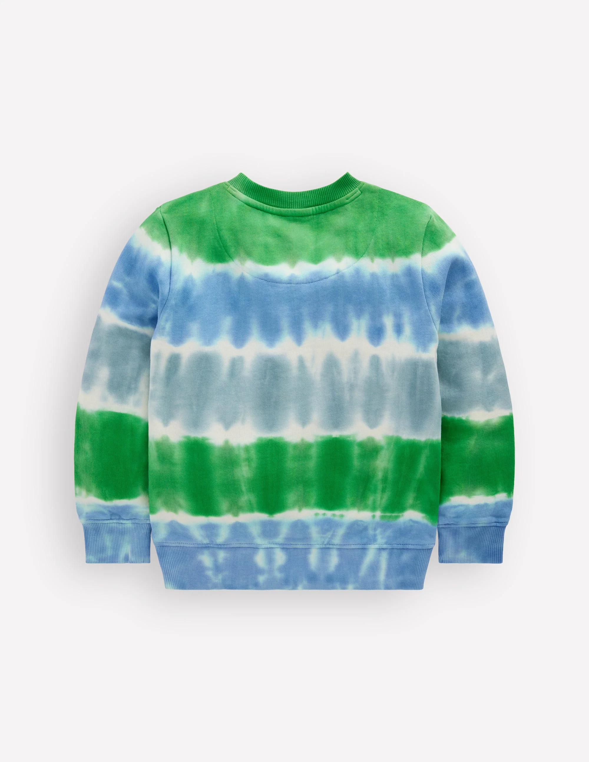 Tie Dye Sweatshirt-Green and Blue Dye - Image 2