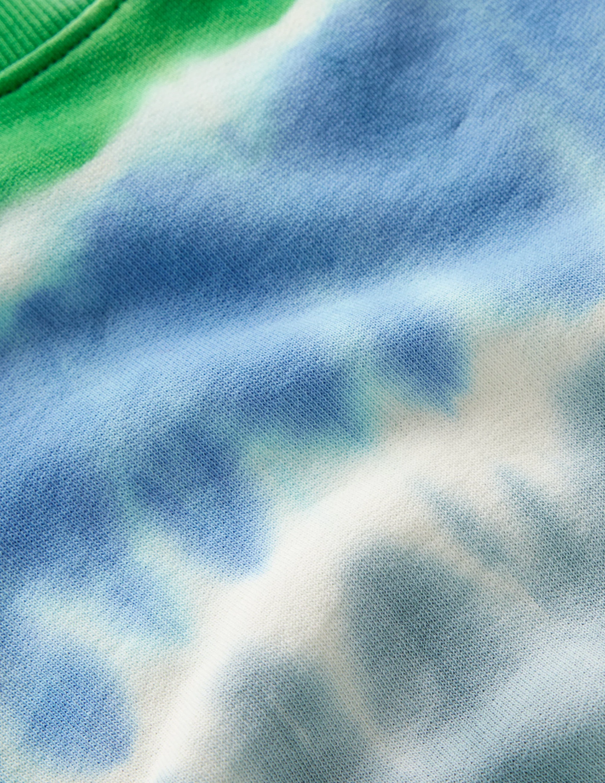Tie Dye Sweatshirt-Green and Blue Dye - Image 3