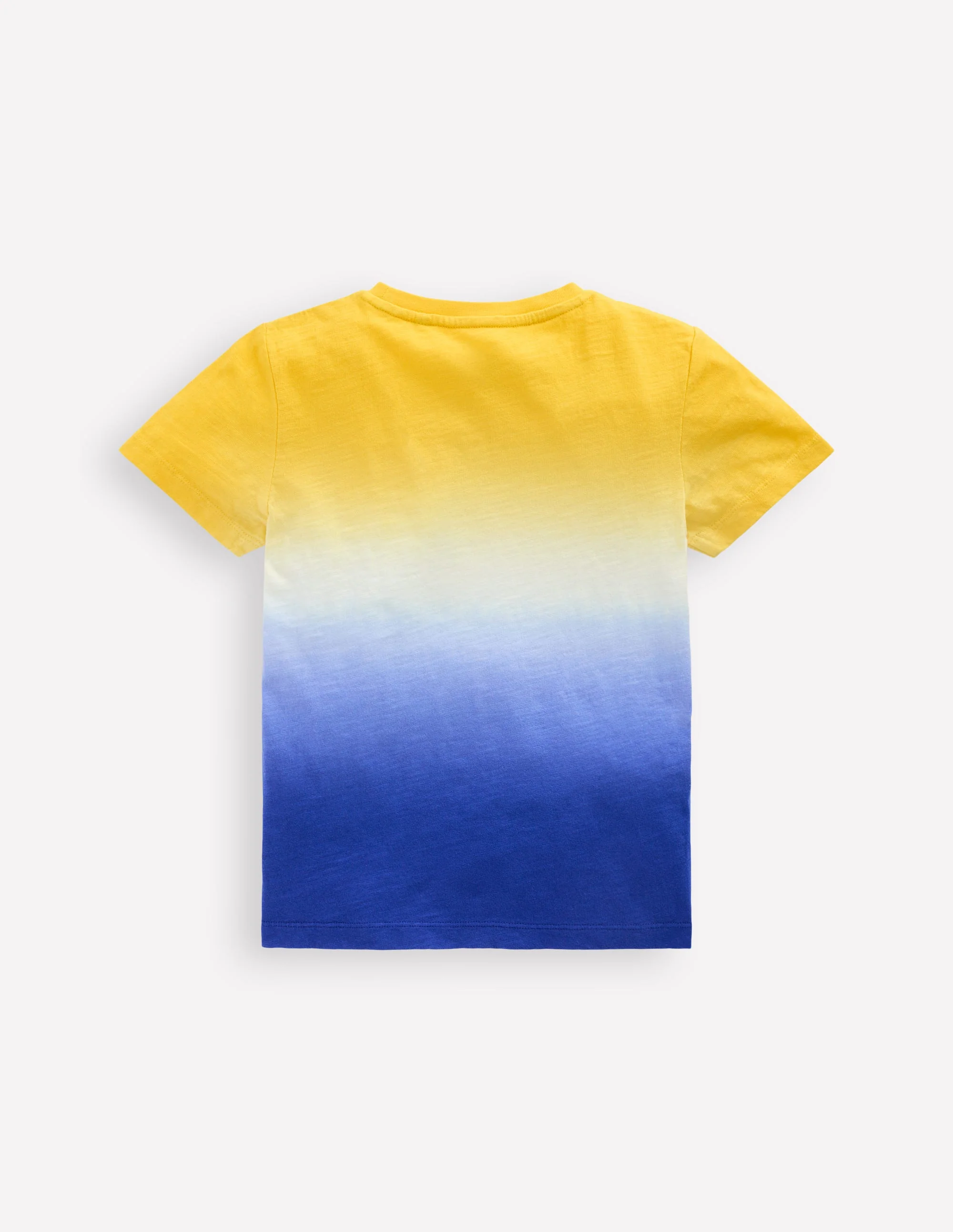 Tie Dye T-Shirt-Pineapple Yellow/ Bright Blue - Image 2